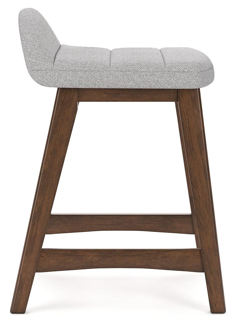 Lyncott Light Gray/Brown Counter Height Barstool, Set of 2 - Image 9