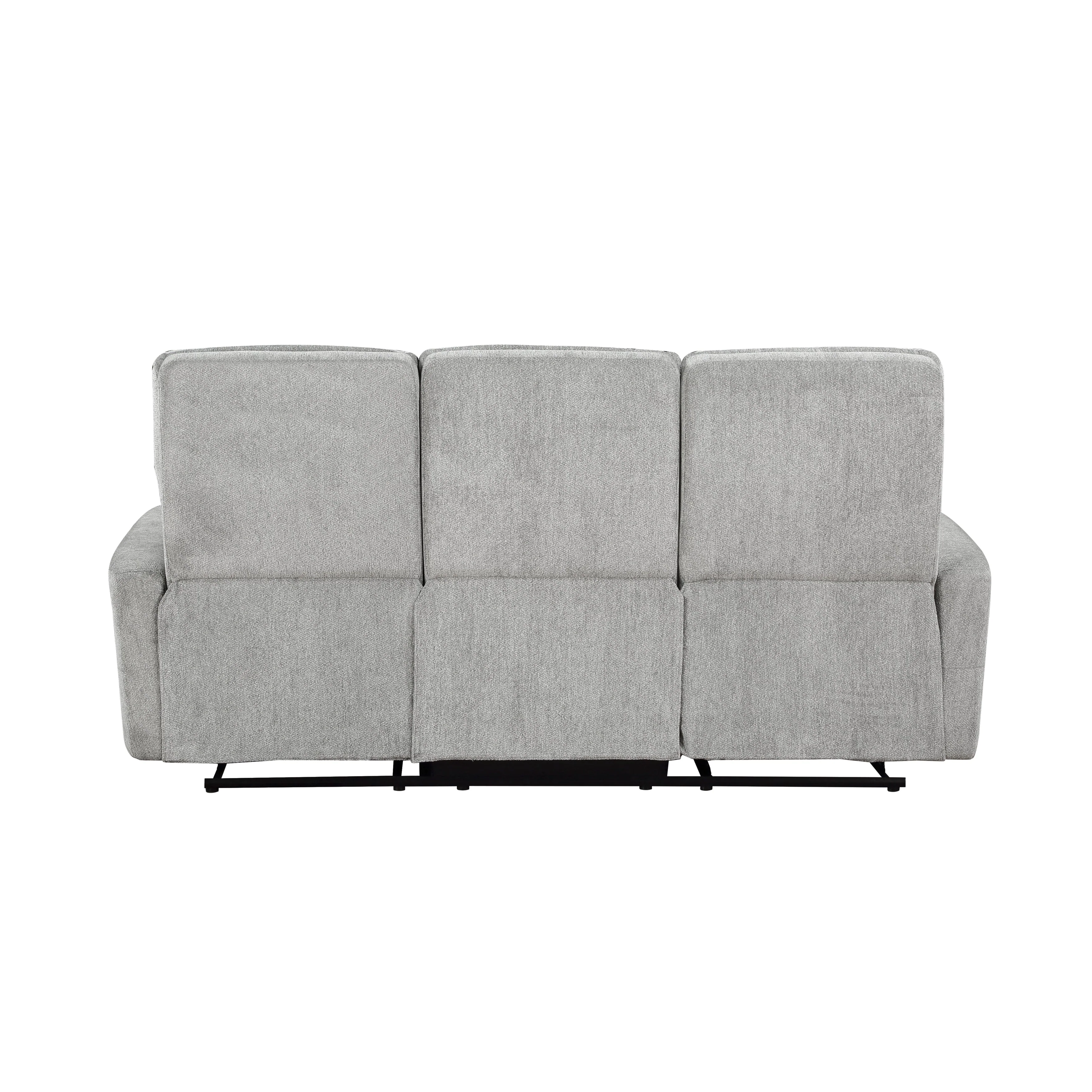Lyndon Gray Double Reclining Living Room Set - Image 6