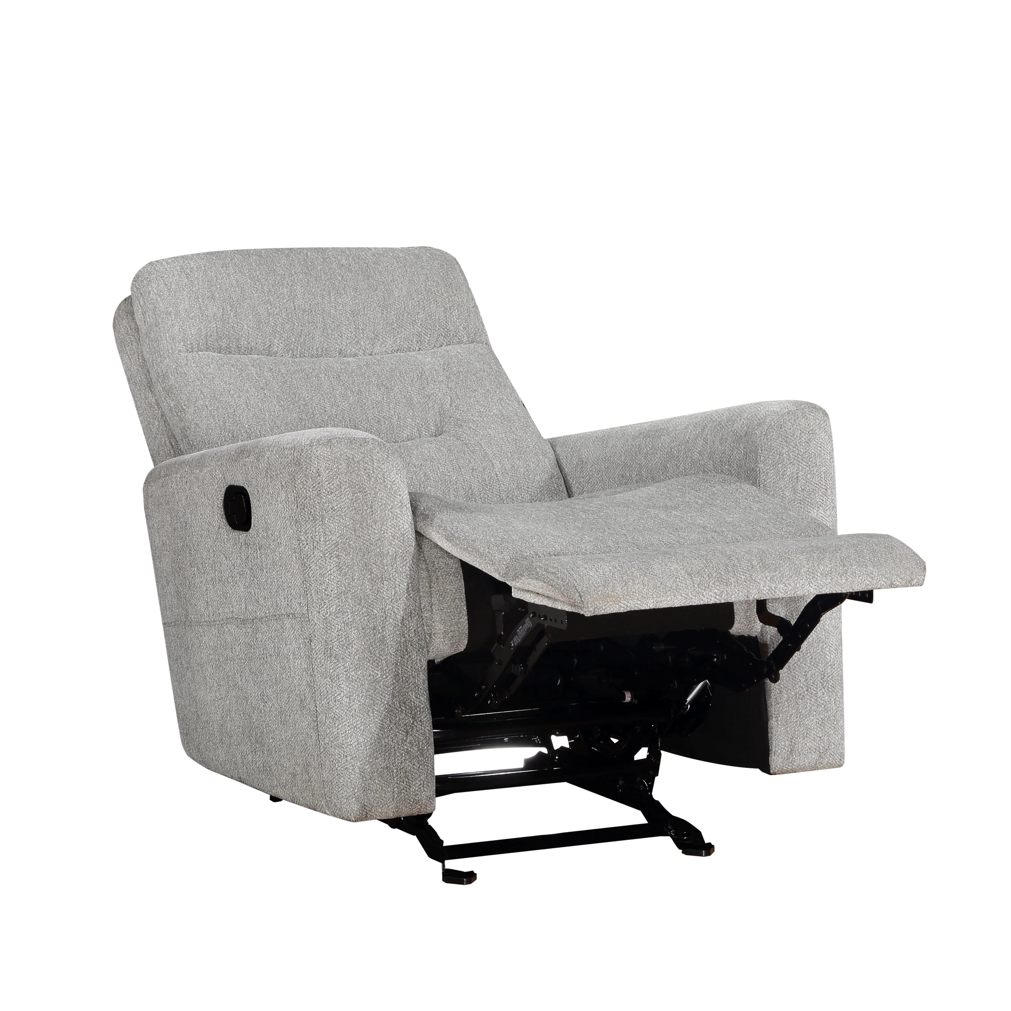 Lyndon Gray Glider Reclining Chair - Image 6