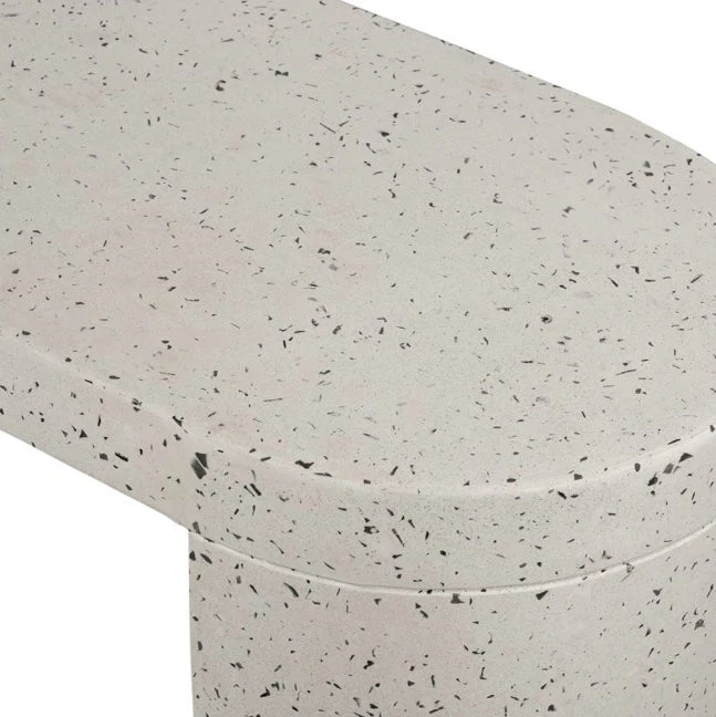 Lyon Outdoor Bench Light Grey - Image 4