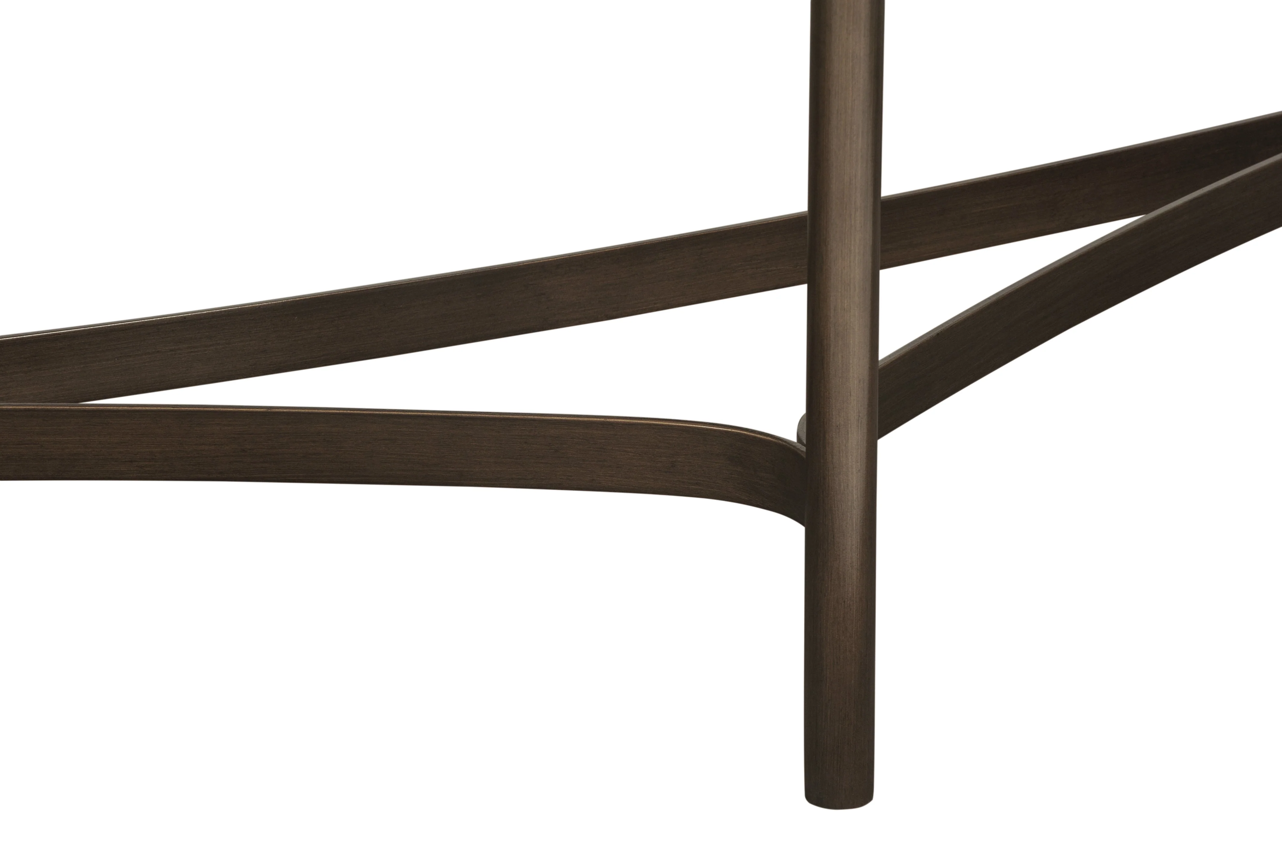 Lyon Semi-circular Natural Concrete and Metal Console Table - Image 6