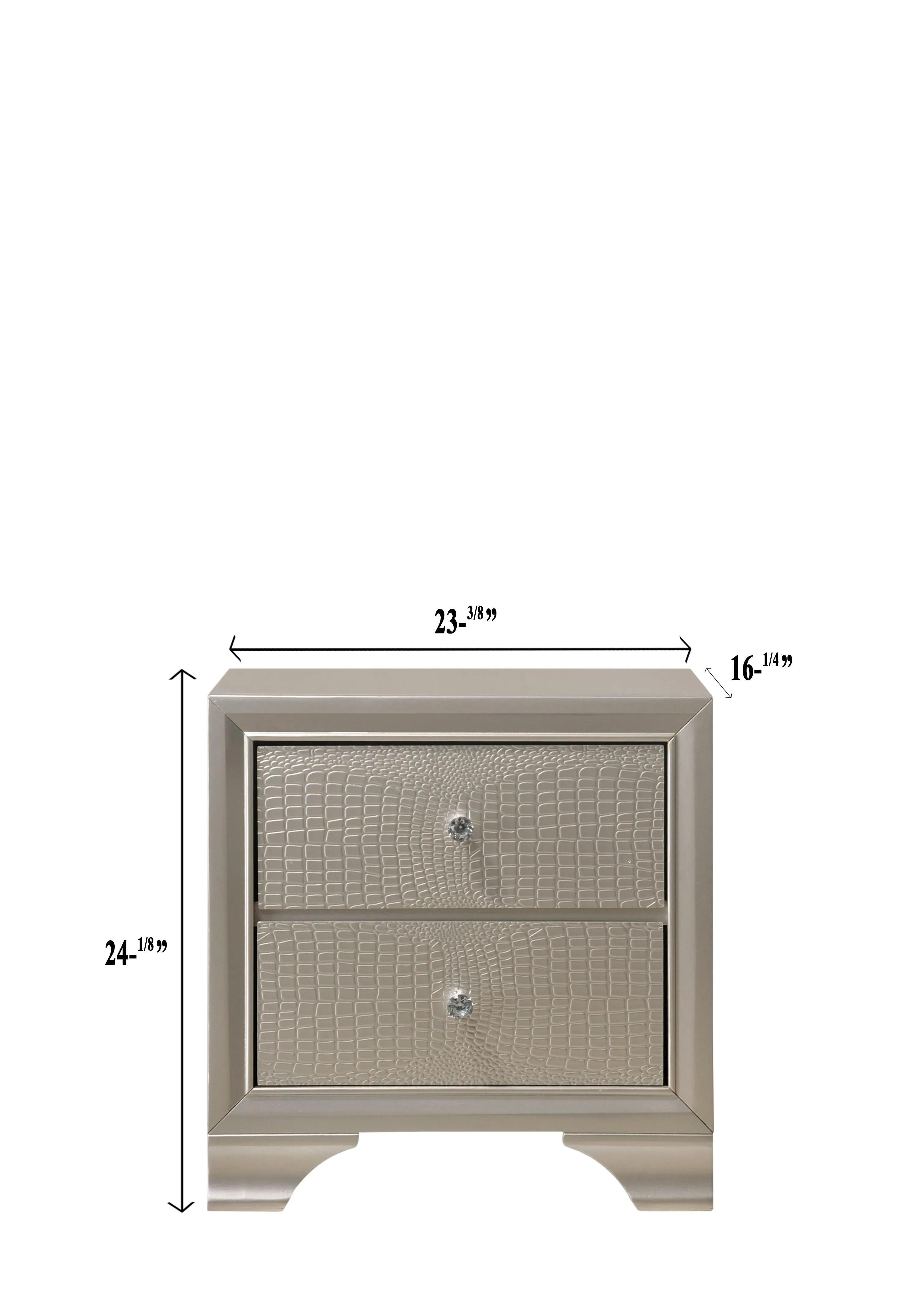 Lyssa Champagne Nightstand - Image 5