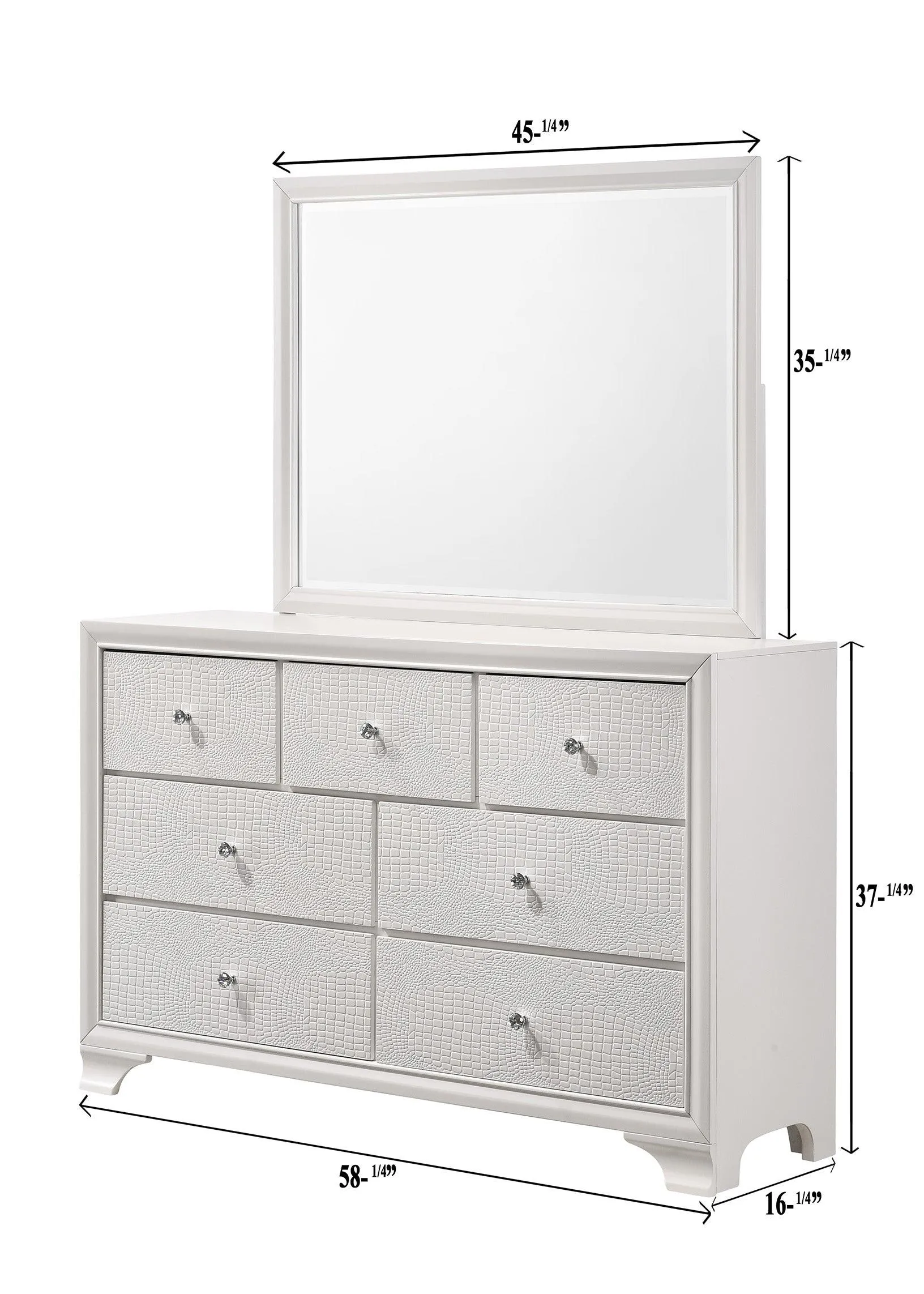 Lyssa Frost LED Upholstered Panel Bedroom Set - Image 12