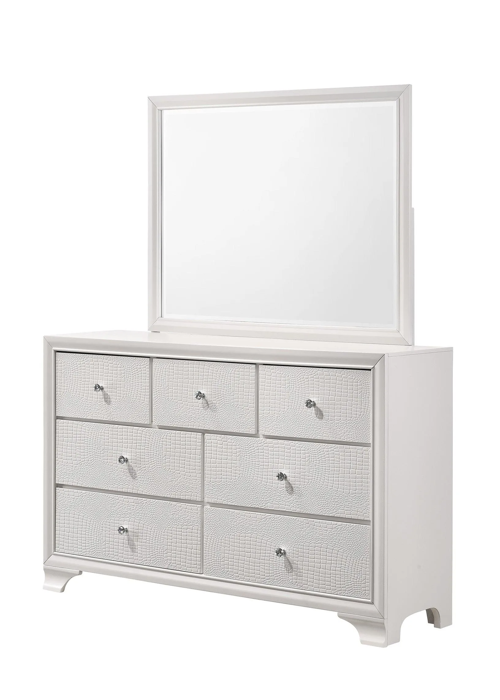 Lyssa Frost LED Upholstered Panel Bedroom Set - Image 4