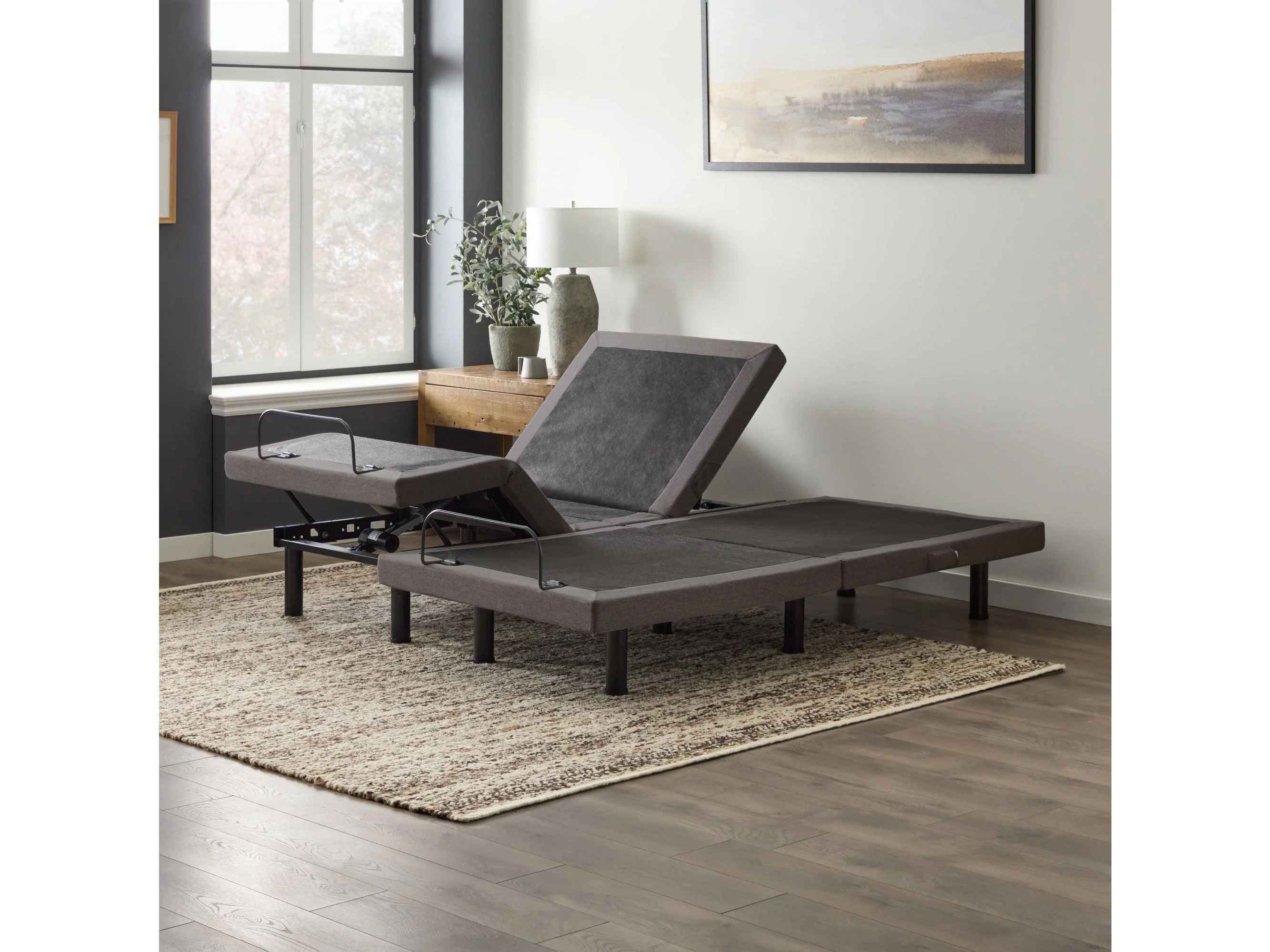 M455  Charcoal Full Adjustable Bed Base