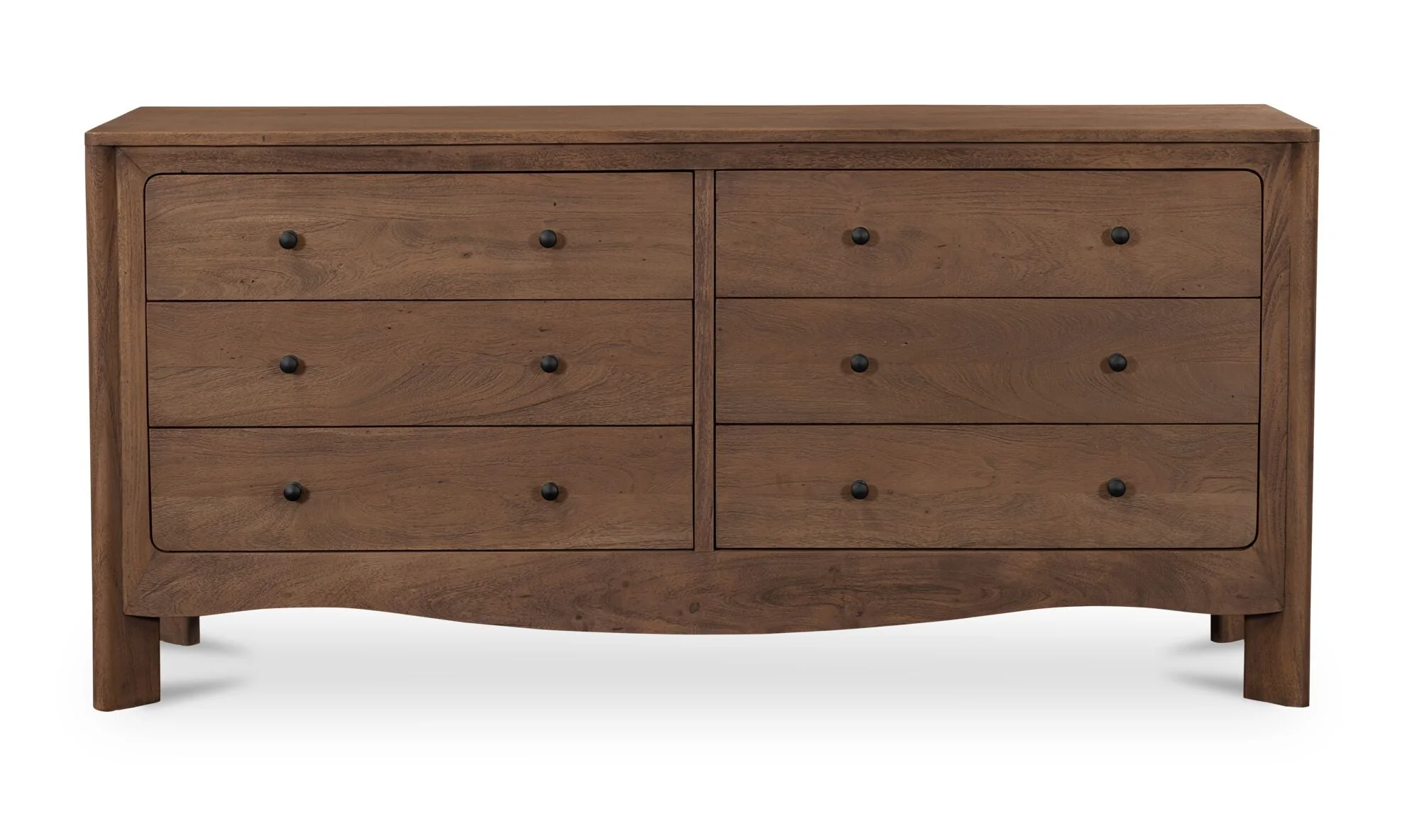 Mabel 6 Drawer Dresser Dark Brown