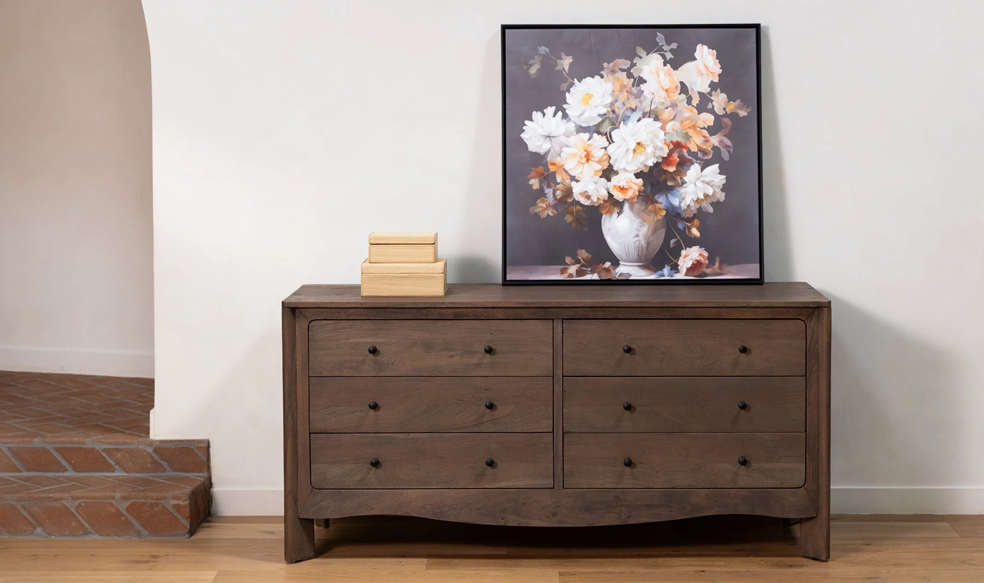 Mabel 6 Drawer Dresser Dark Brown - Image 3