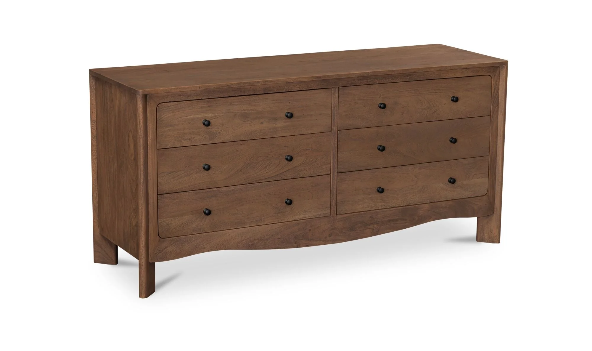 Mabel 6 Drawer Dresser Dark Brown - Image 8