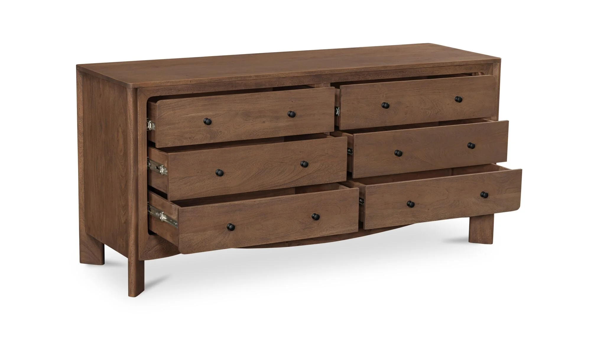 Mabel 6 Drawer Dresser Dark Brown - Image 9