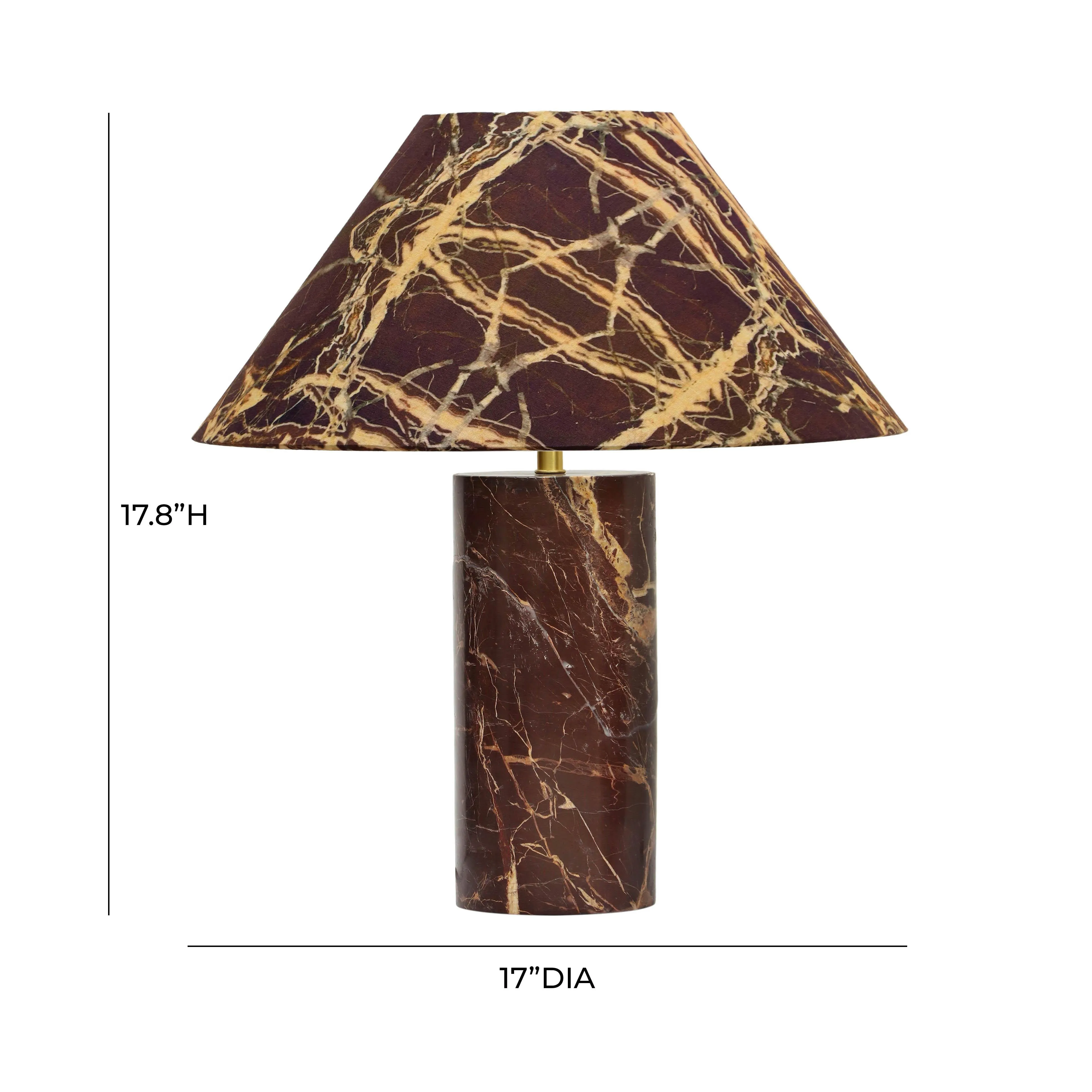 Mable Marble Print Table Lamp - Image 12