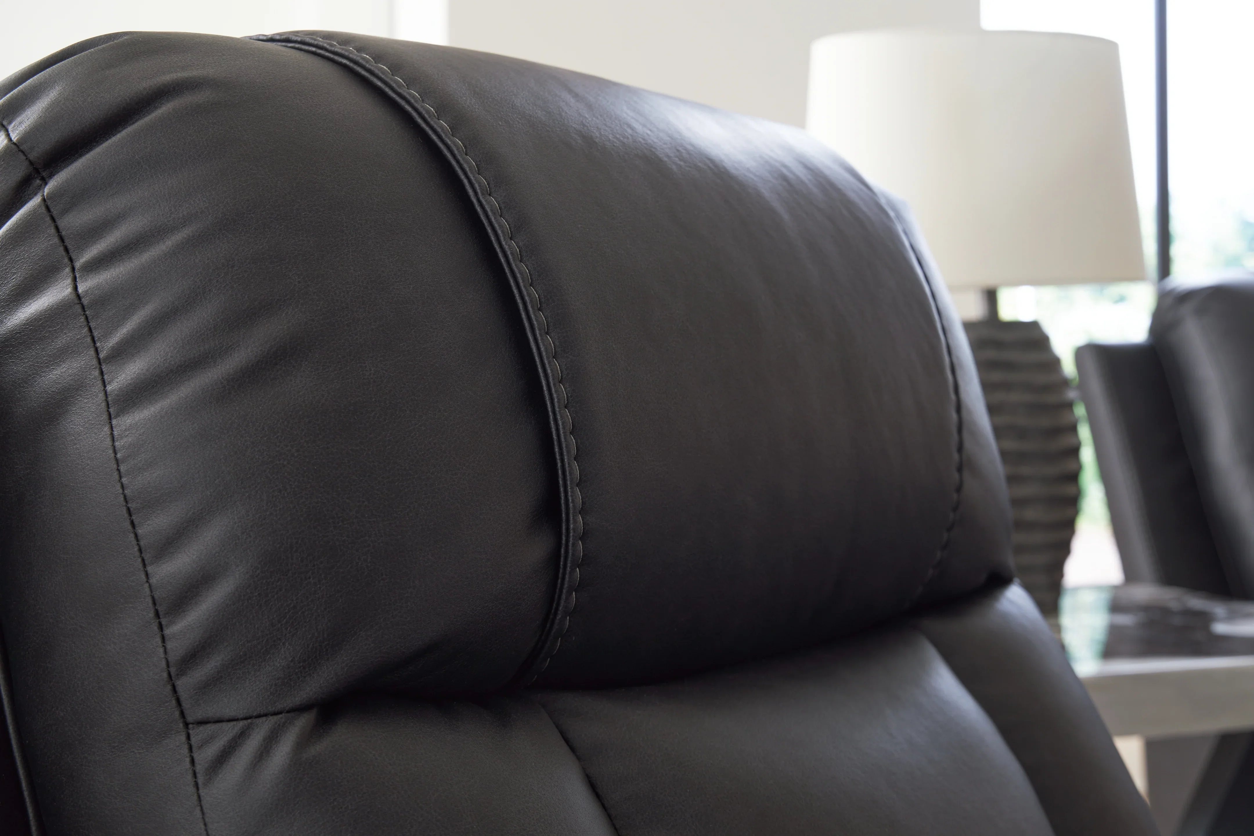 Mackmenville Carbon Reclining Loveseat w/Console - Image 5
