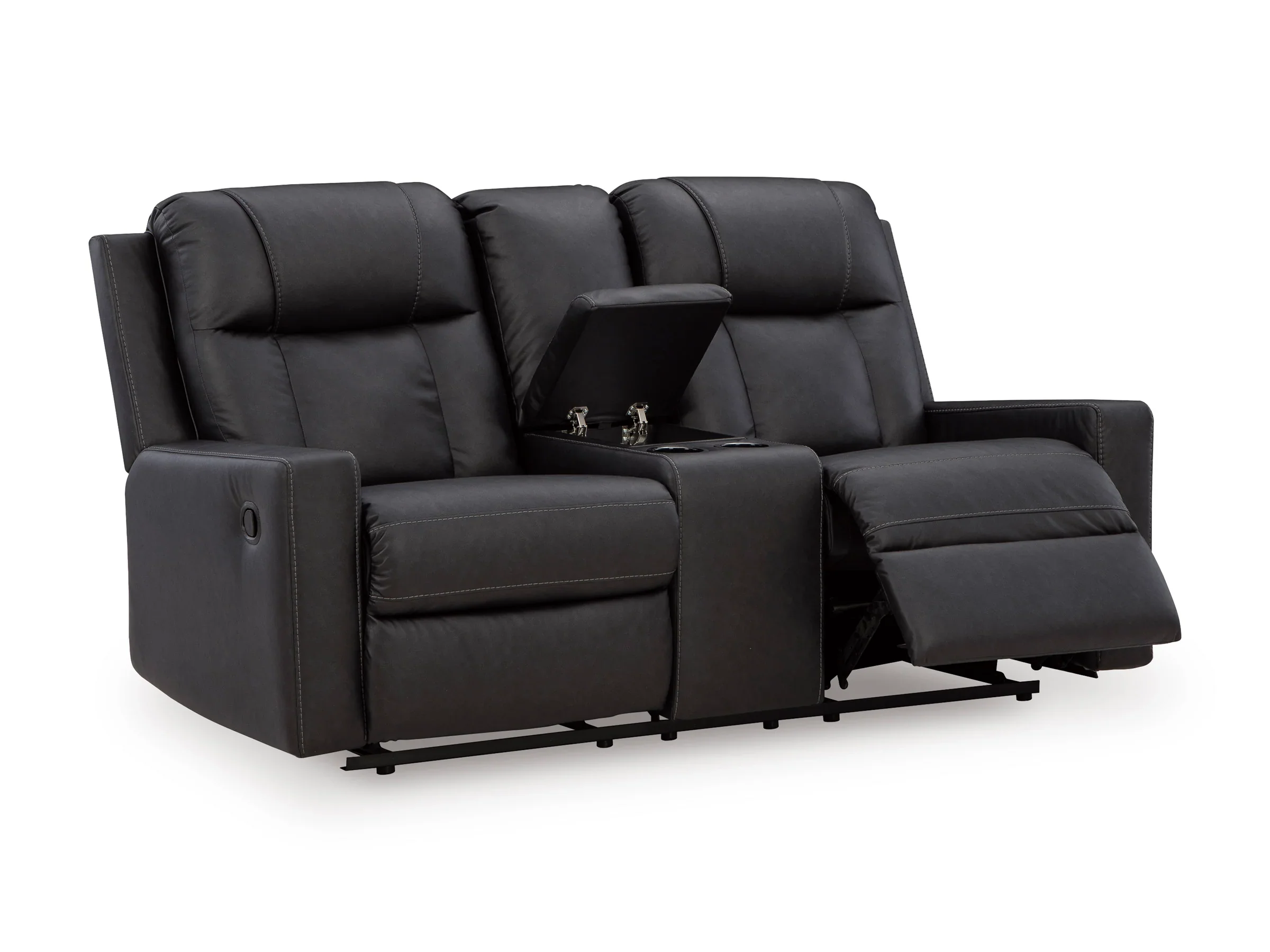 Mackmenville Carbon Reclining Sofa and Loveseat - Image 8