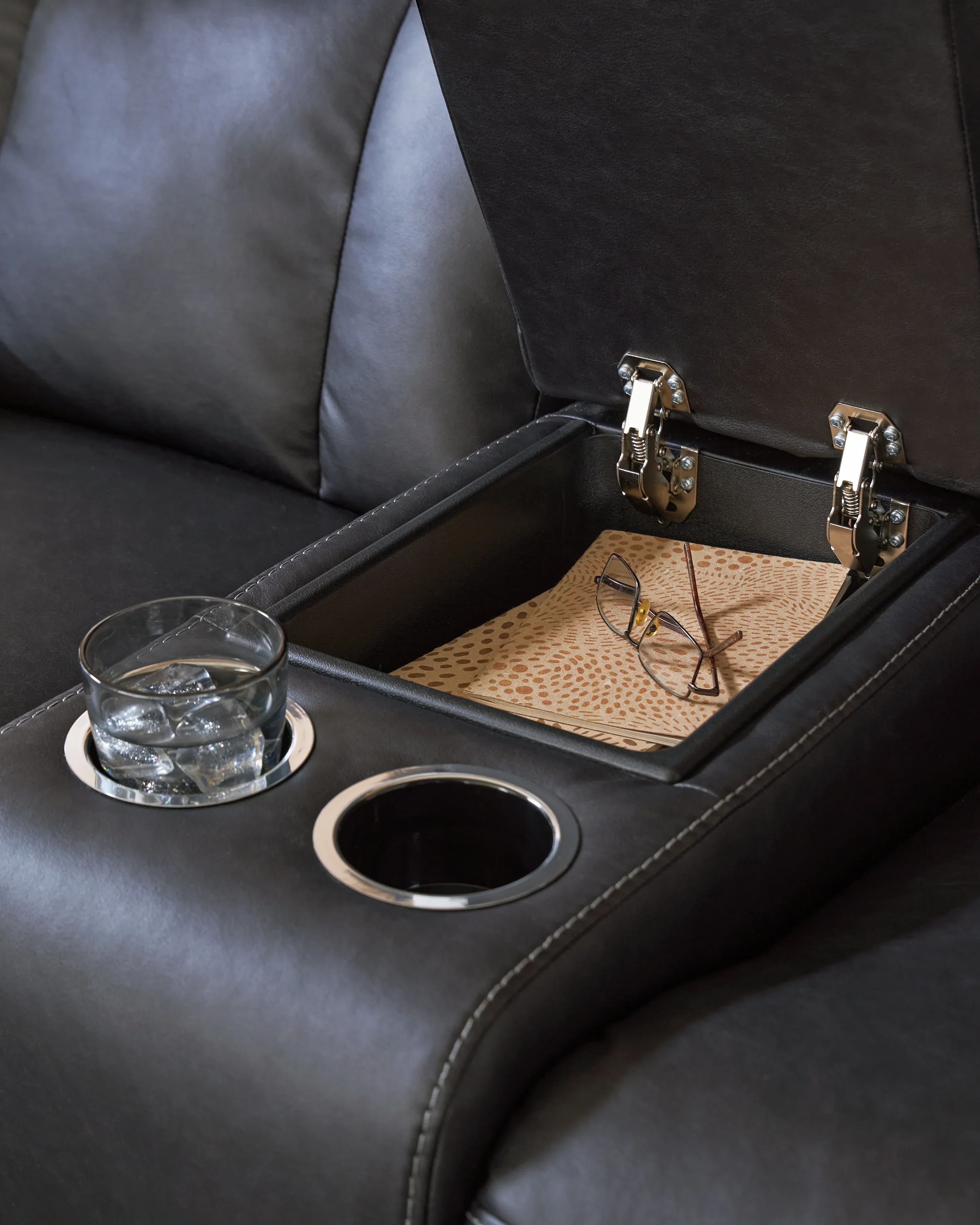 Mackmenville Carbon Reclining Sofa and Loveseat - Image 9