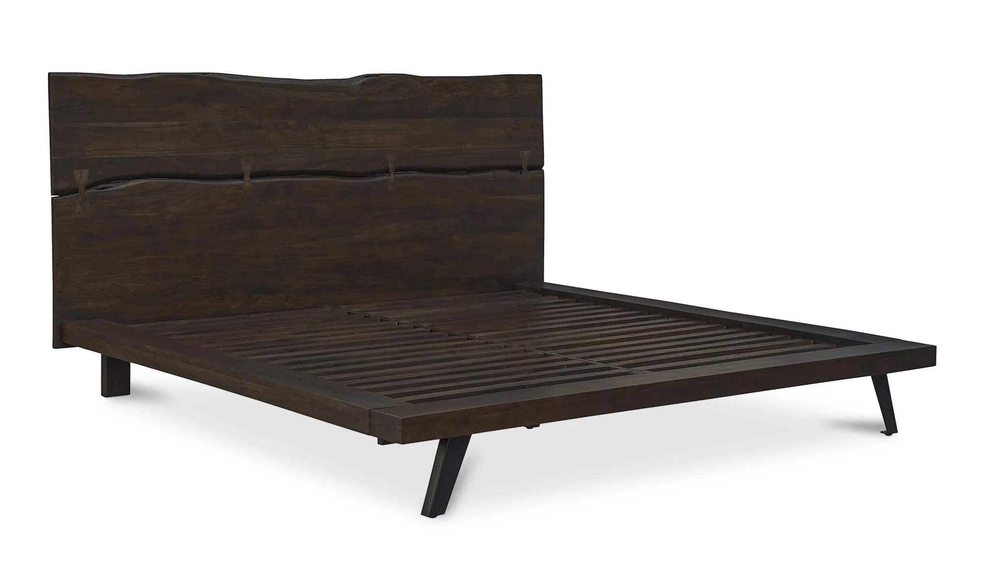 Madagascar Platform Bed Dark Brown - Image 8