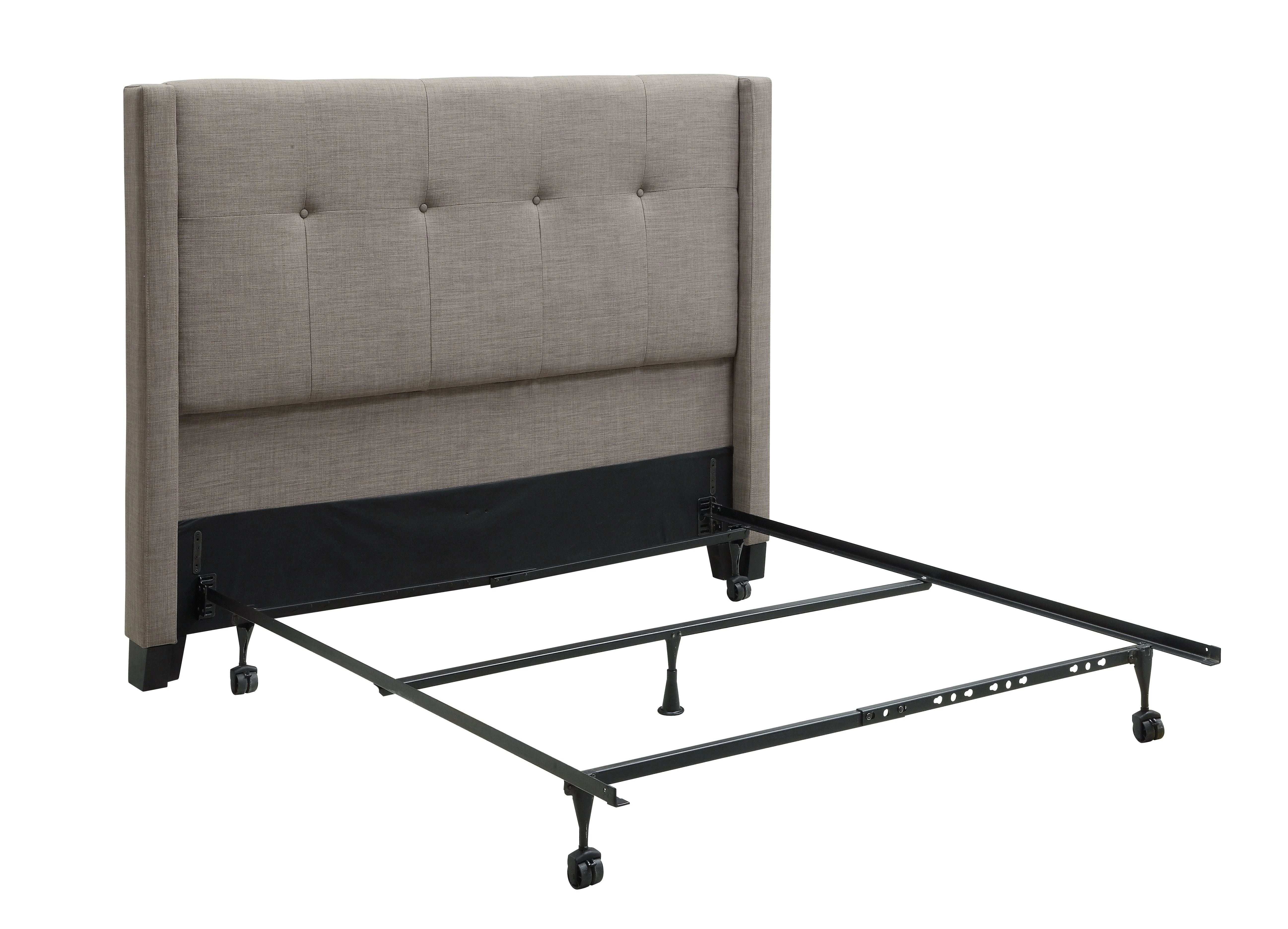 Madeleine Wingback Upholstered Headboard in Dolphin Linen - Image 7