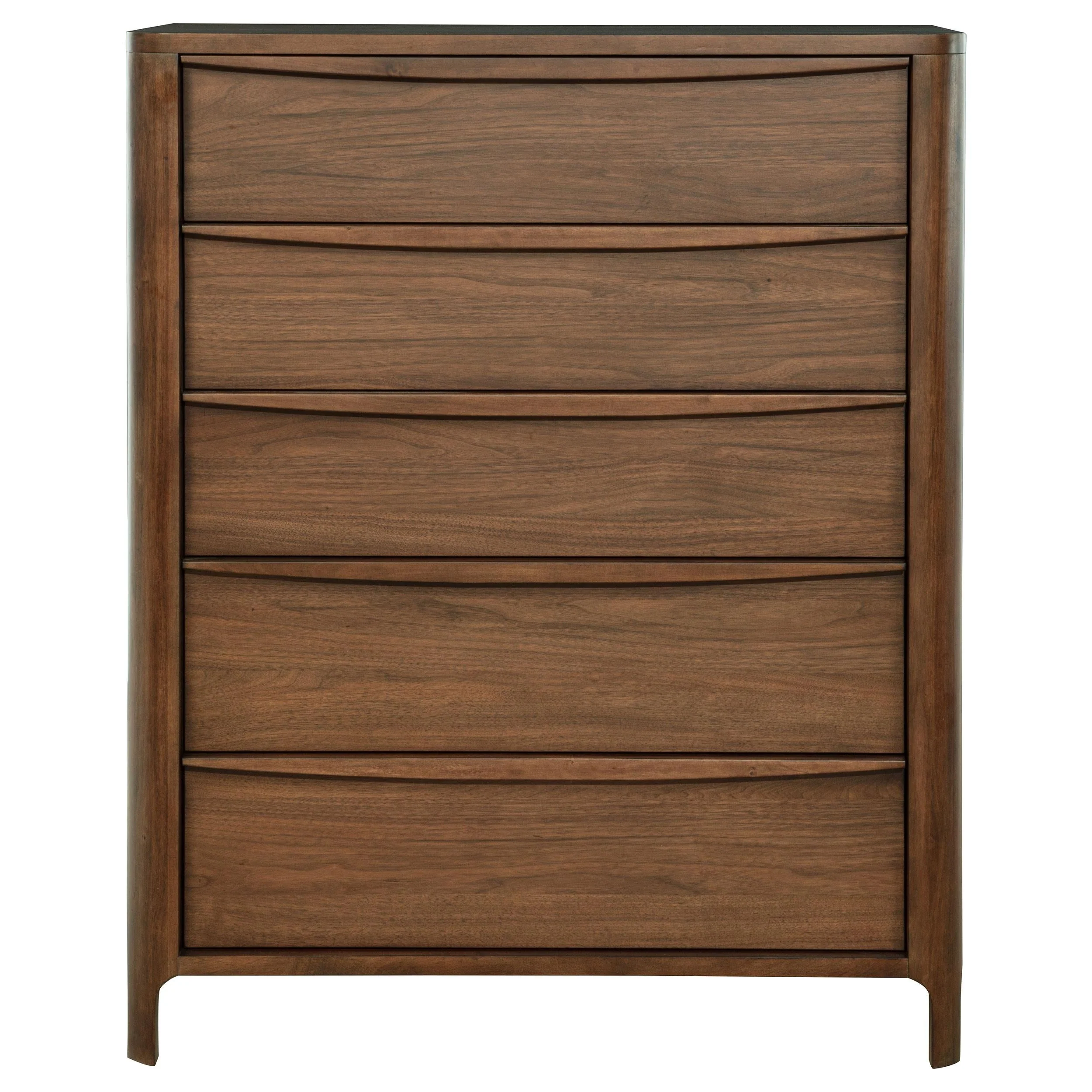 Maderia 5-drawer Chest of Drawers Walnut - Image 2