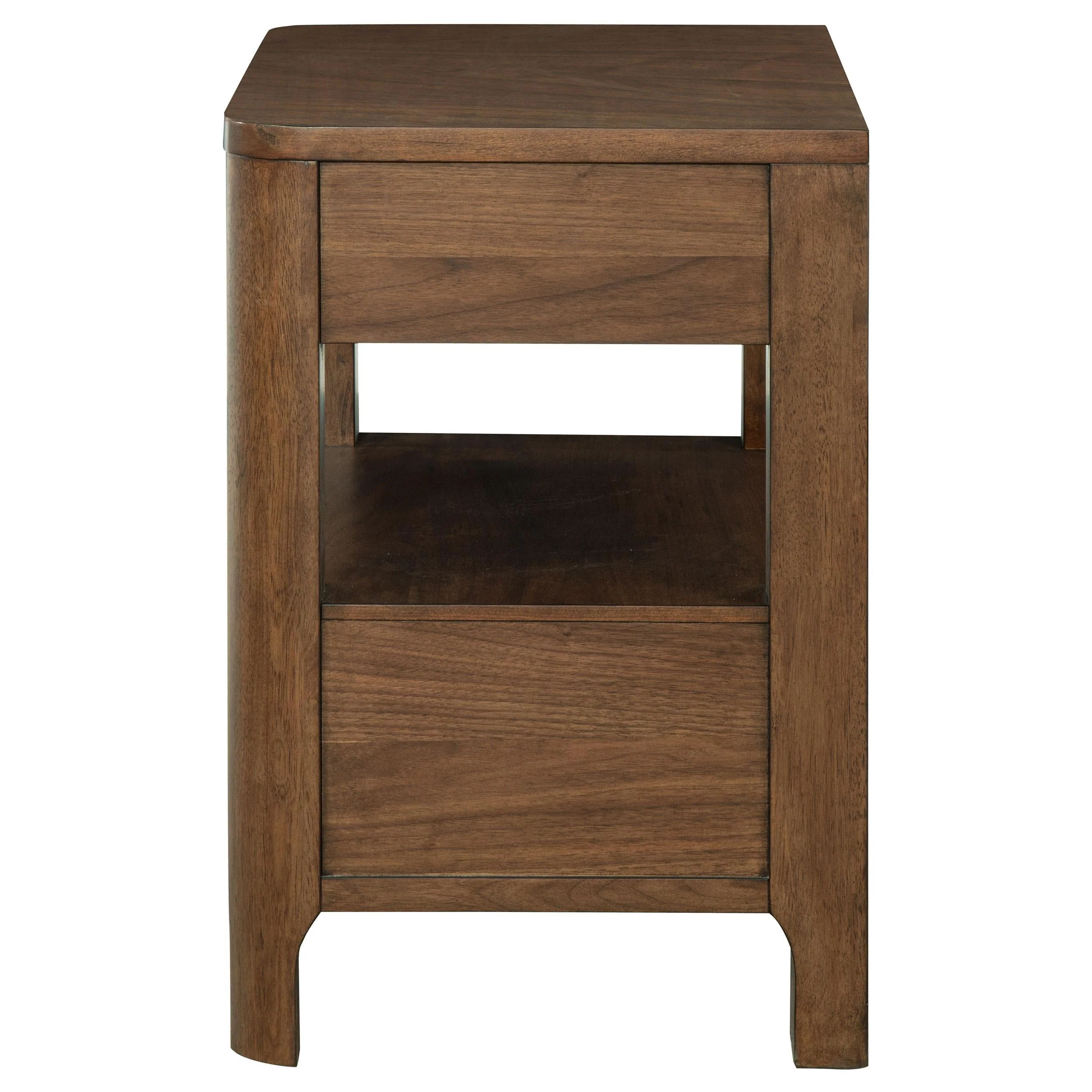 Maderia Walnut 2-Drawer Nightstand - Image 5