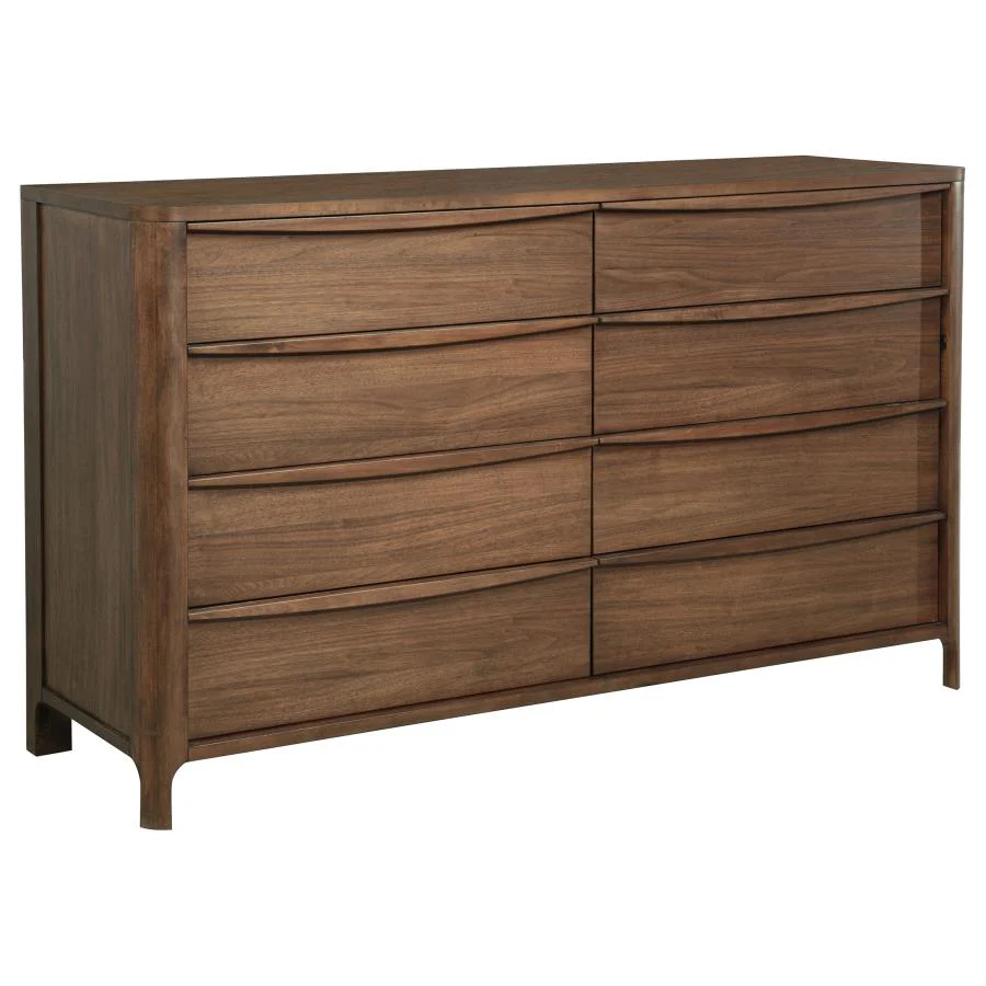 Maderia Walnut 5-Piece Eastern King Bedroom Set - Image 7
