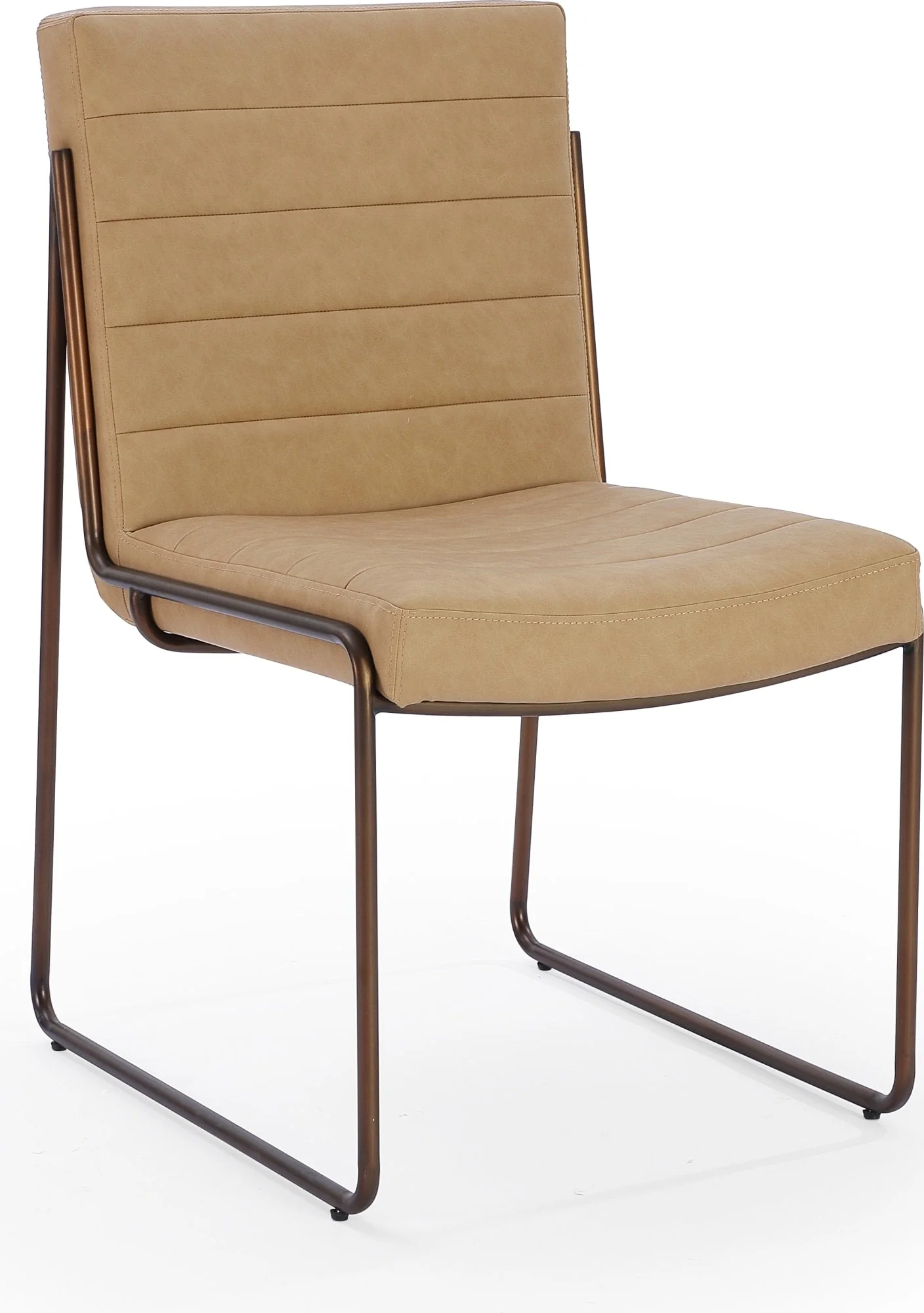 Madison Honey/Light Bronze Metal Frame Dining Chair (Set of 2) - Image 2