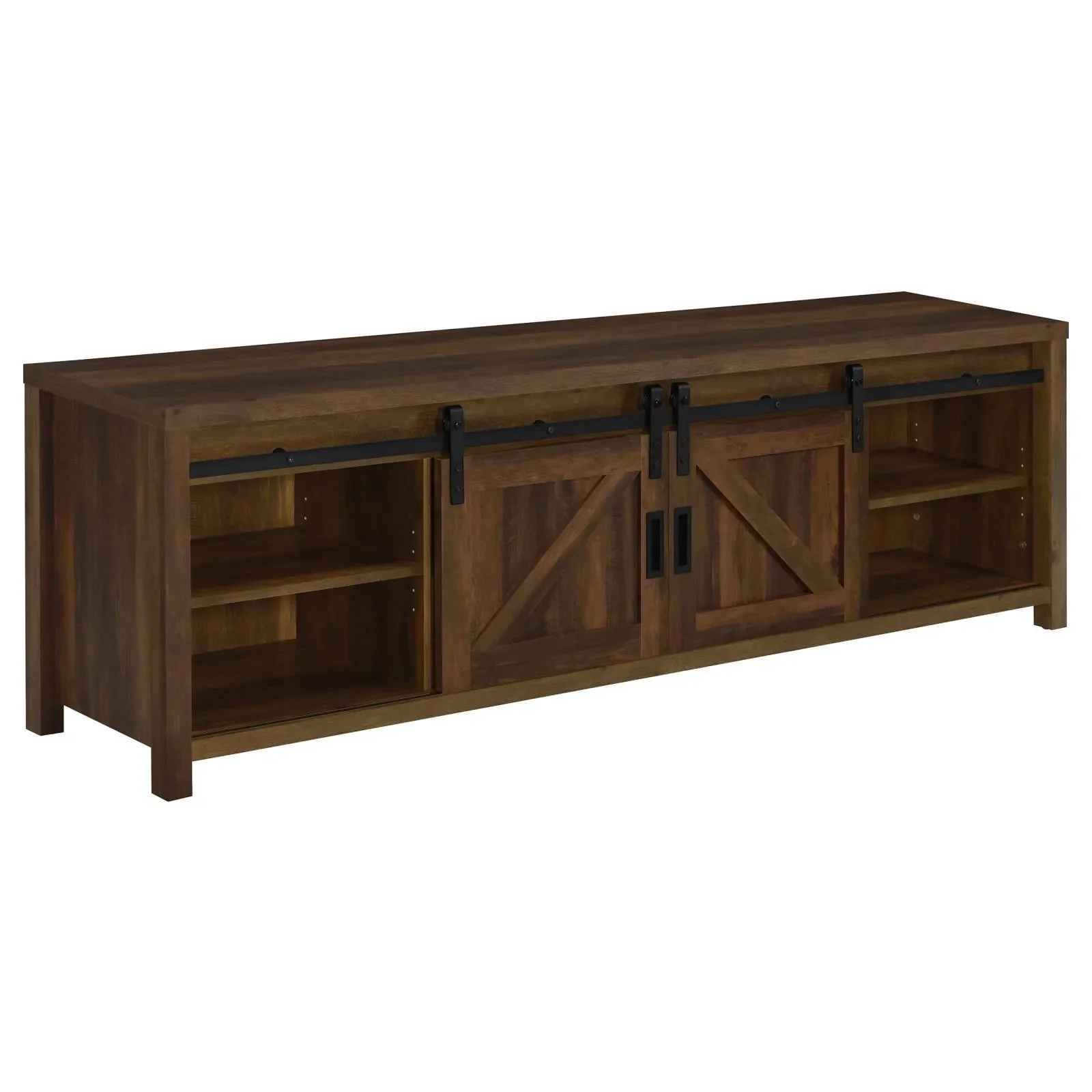 Madra Rectangular TV Console with 2 Sliding Doors - Image 4