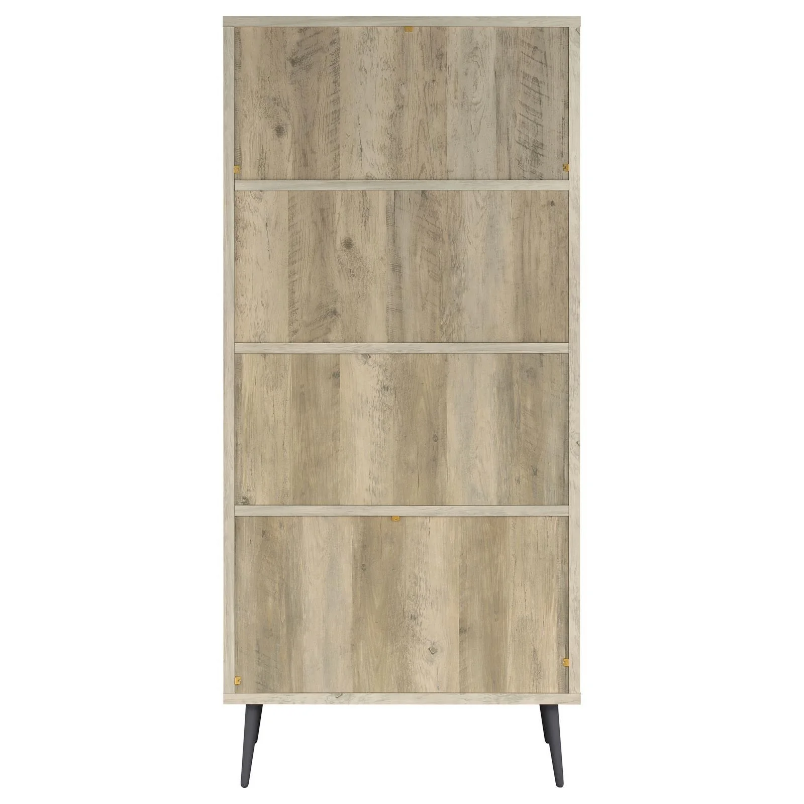 Maeve Distressed Pine 70-inch 3-shelf Bookcase with Drawers - Image 7