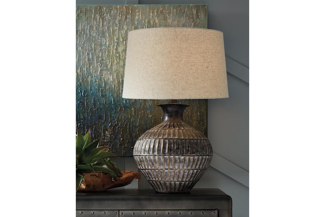 Magan Antique Bronze Finish Table Lamp - Image 2