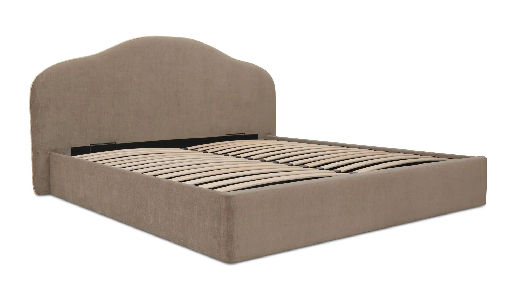 Maggie King Storage Bed Taupe - Image 6