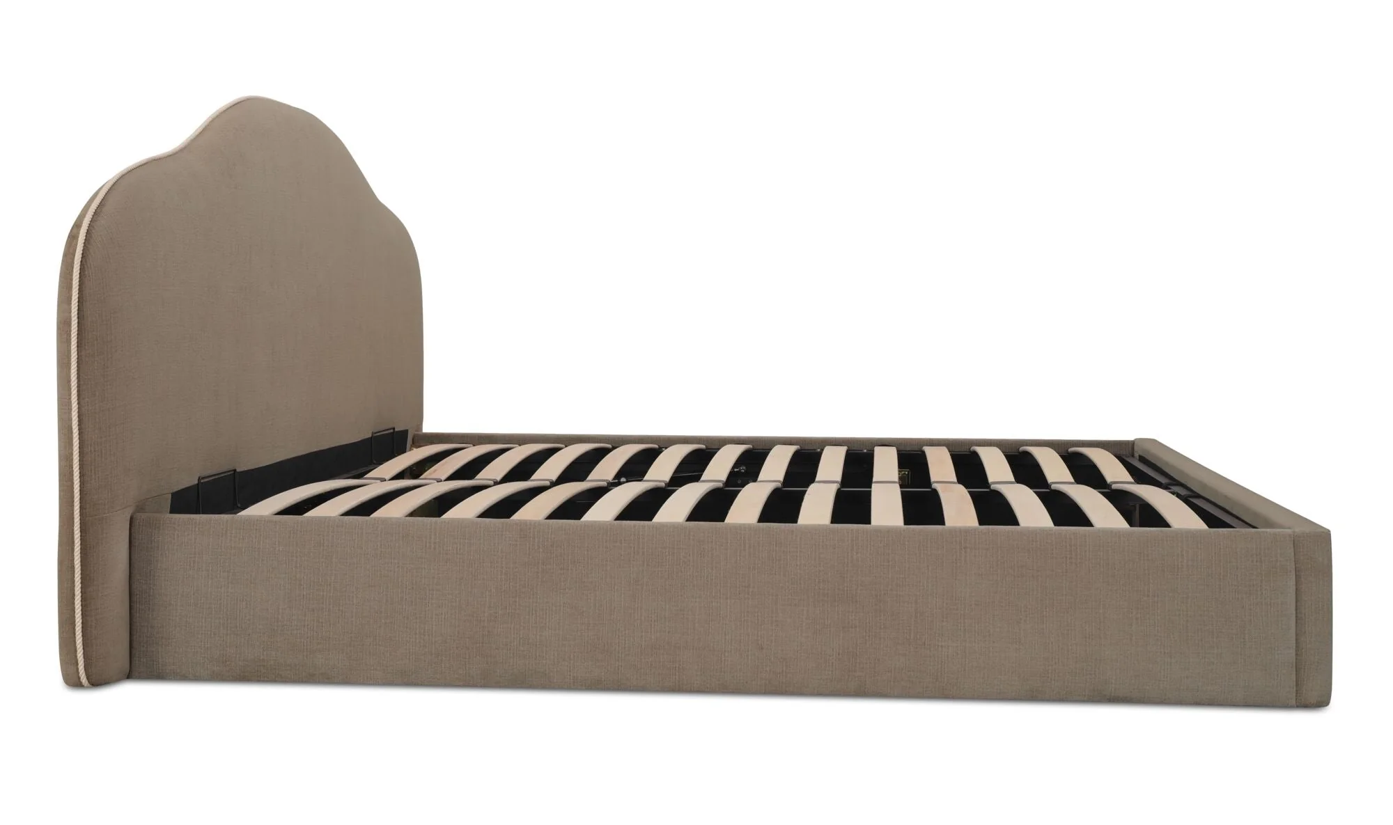 Maggie King Storage Bed Taupe - Image 7