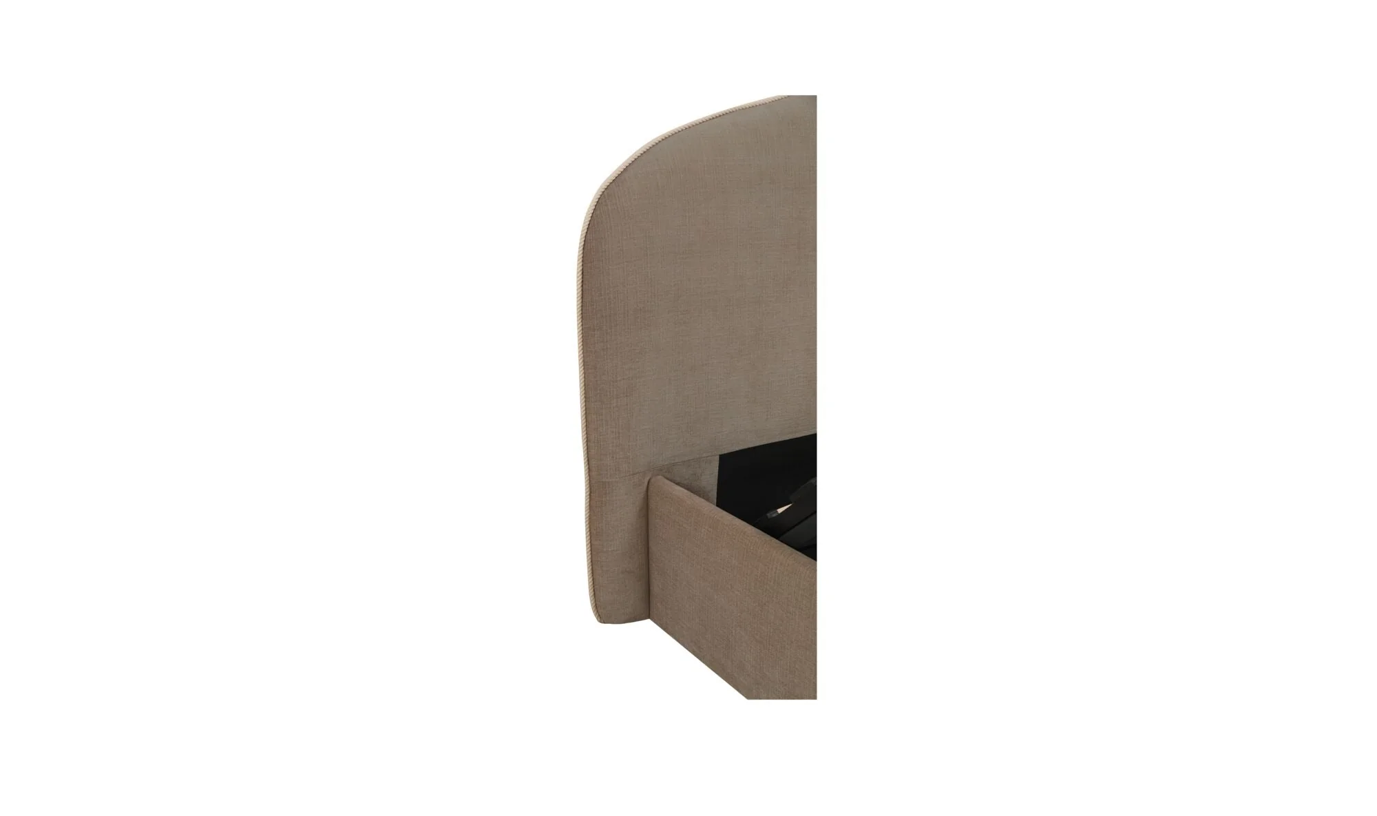Maggie King Storage Bed Taupe - Image 9