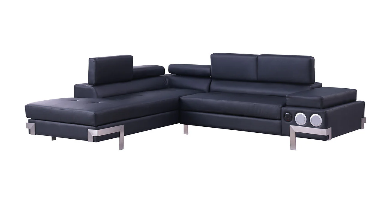 Magic (LED & Speaker) Black Sectional - Image 3