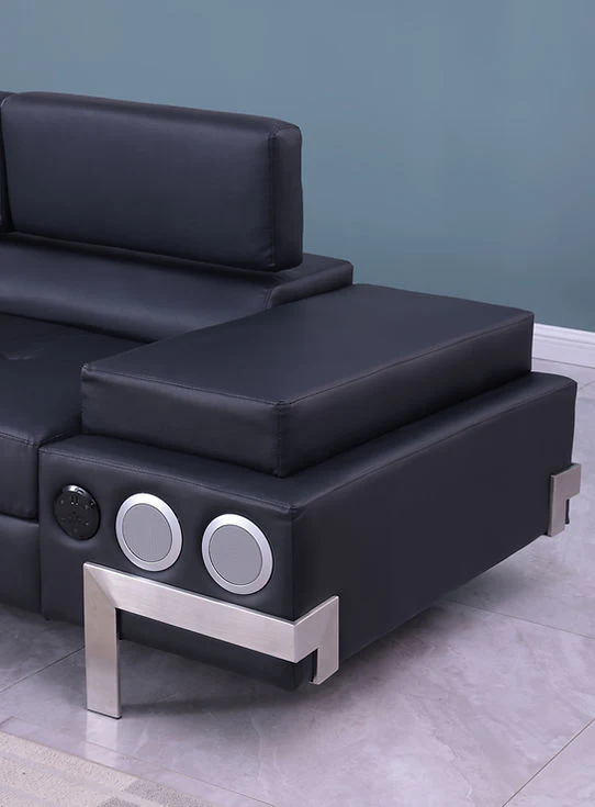 Magic (LED & Speaker) Black Sectional - Image 4