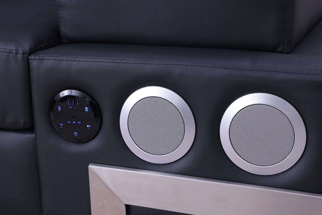 Magic (LED & Speaker) Black Sectional - Image 5