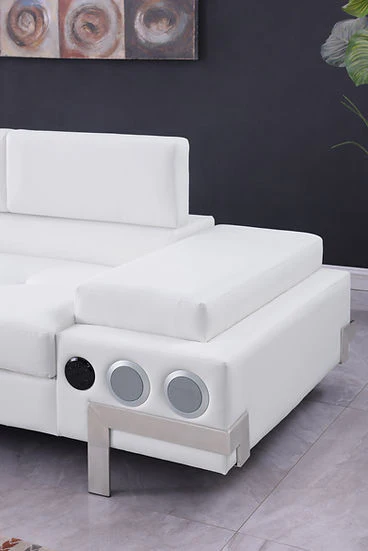 Magic (LED & Speaker) White Sectional - Image 2