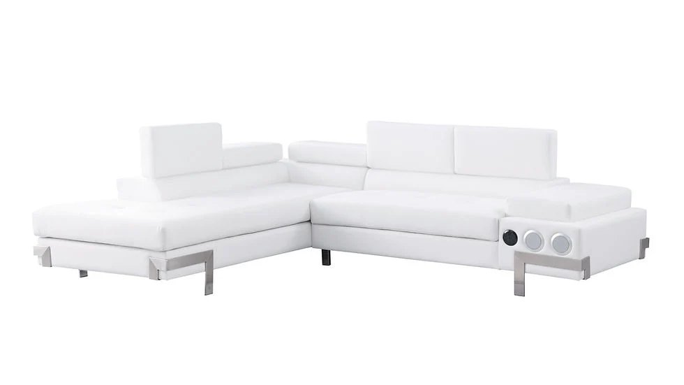 Magic (LED & Speaker) White Sectional - Image 5