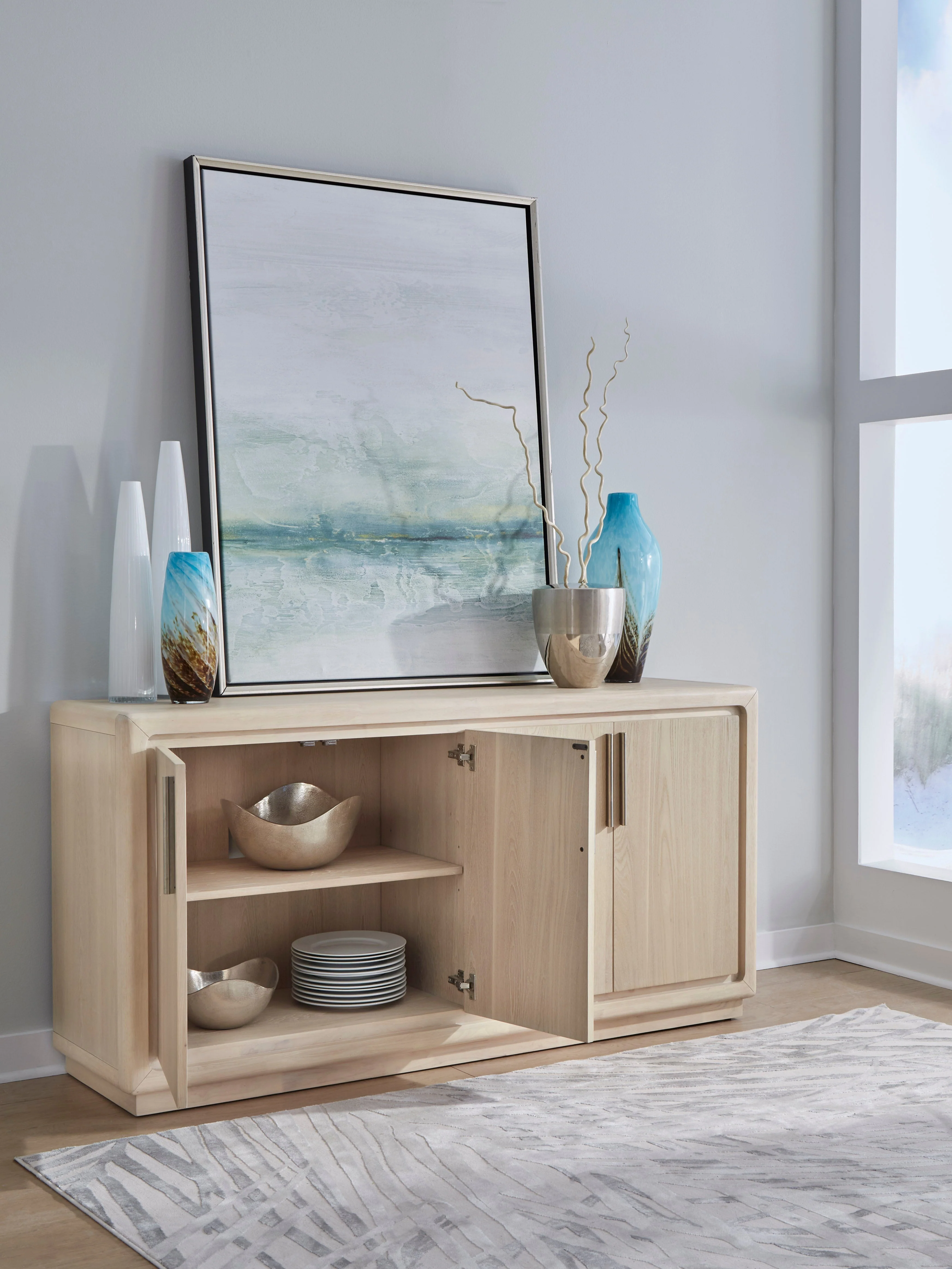Magnolia 4 Door Wooden Sideboard in Daffodil - Image 2