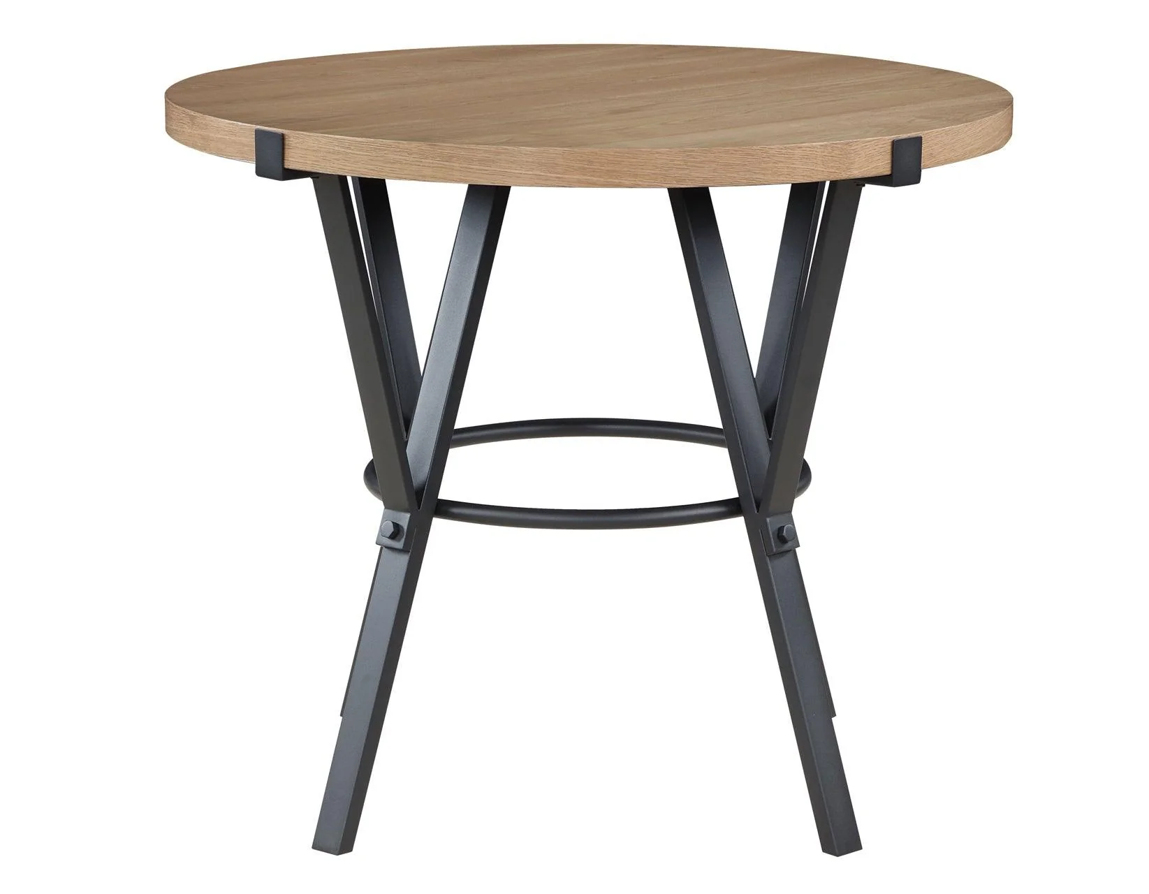 Magnolia 42-inch Round Counter Table, Black and Sand - Image 6