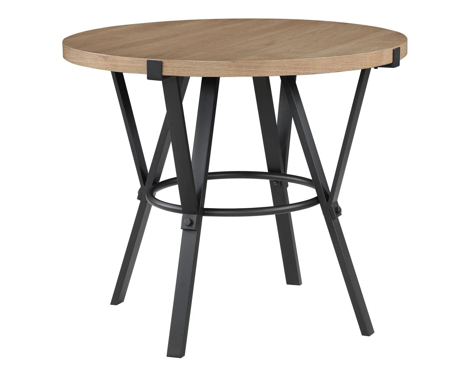 Magnolia 42-inch Round Counter Table, Black and Sand - Image 7