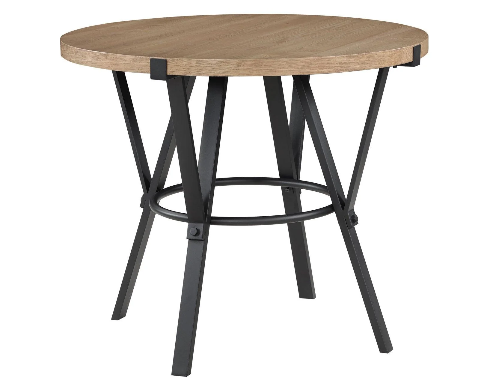Magnolia 42-inch Round Counter Table, Black and Sand - Image 8