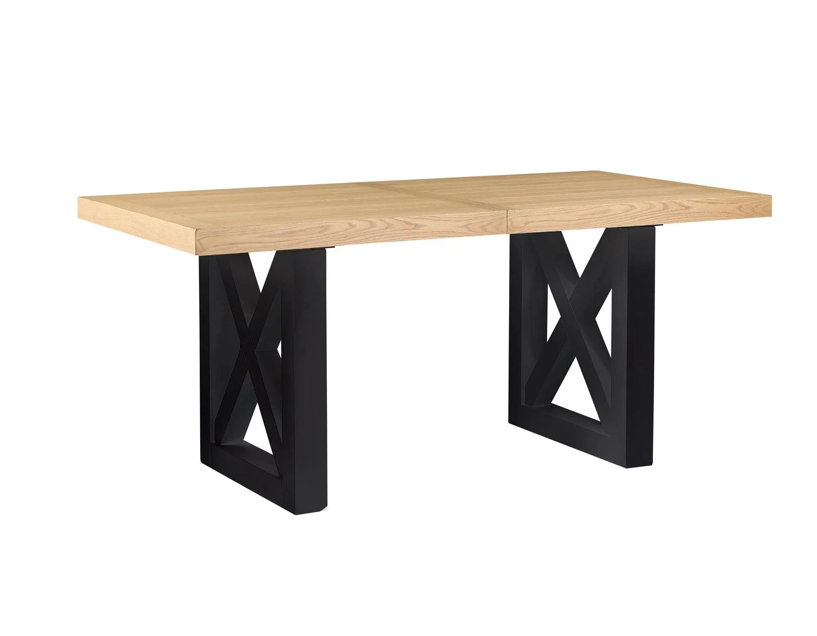 Magnolia 80-96-inch Counter Table w/18-inch Leaf, Black Base - Image 3