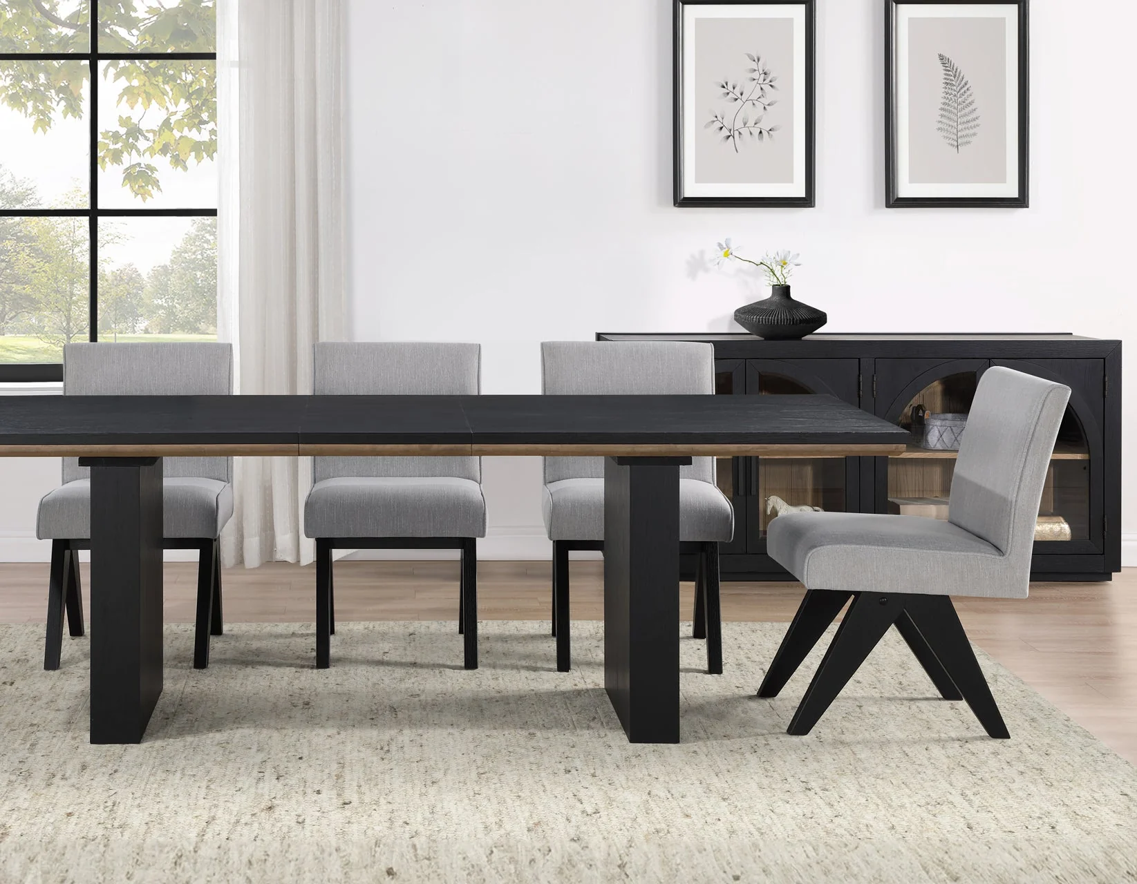 Magnolia Black/Gray Dining Room Set - Image 3