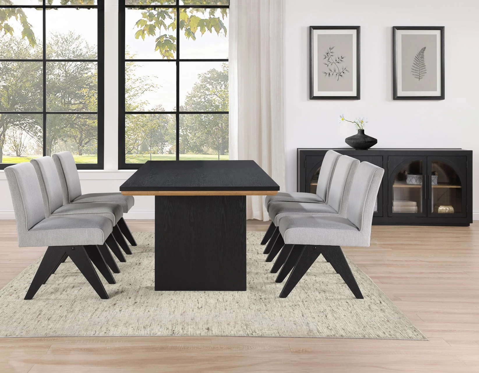 Magnolia Black/Gray Dining Room Set - Image 4