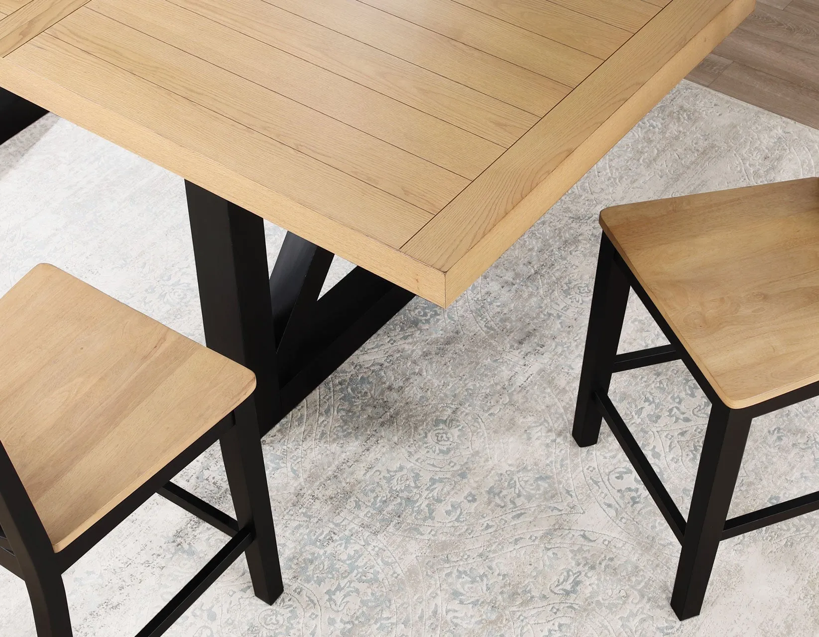 Magnolia Black/Natural Counter Height Dining Set - Image 8