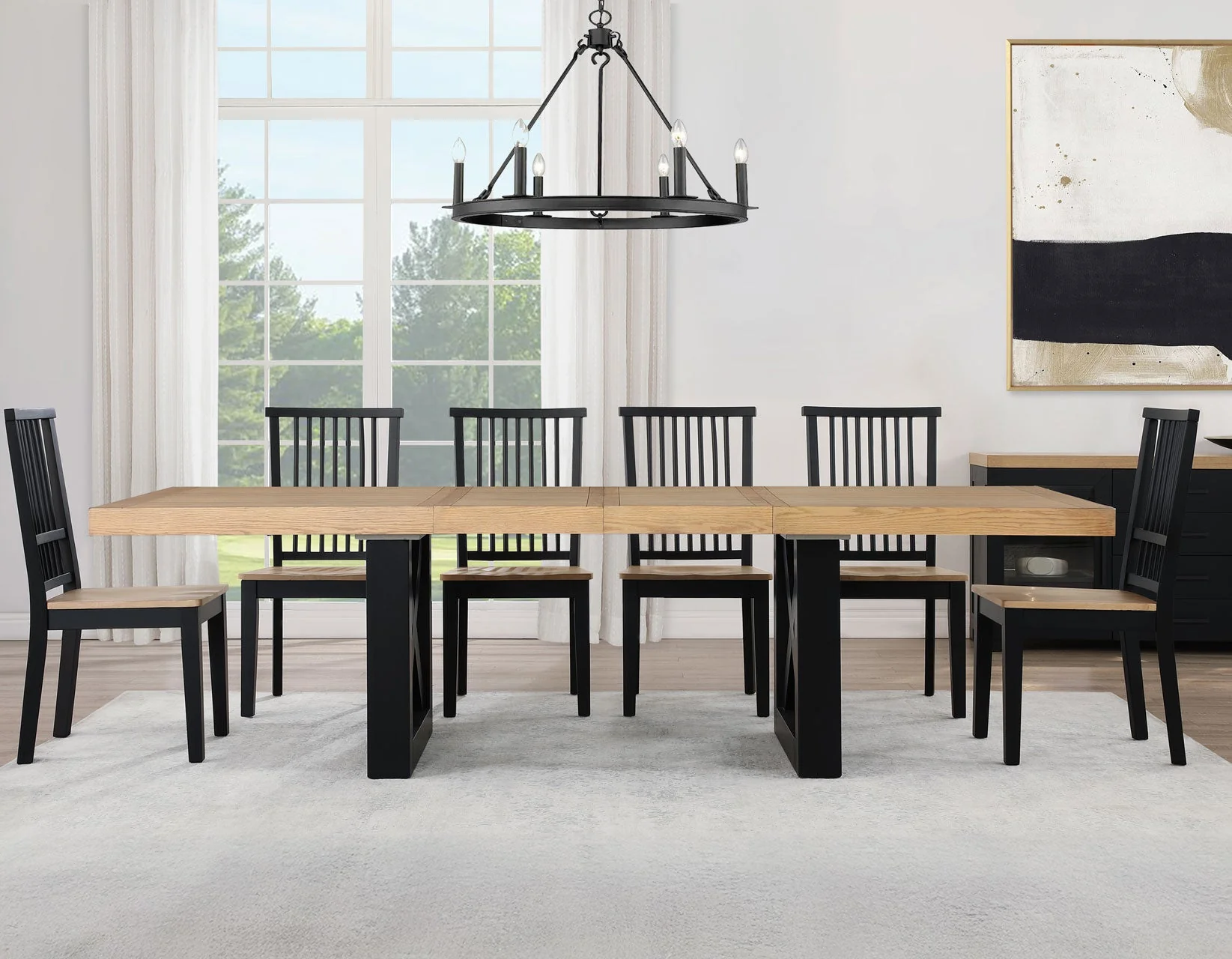Magnolia Black/Natural Dining Room Set - Image 3