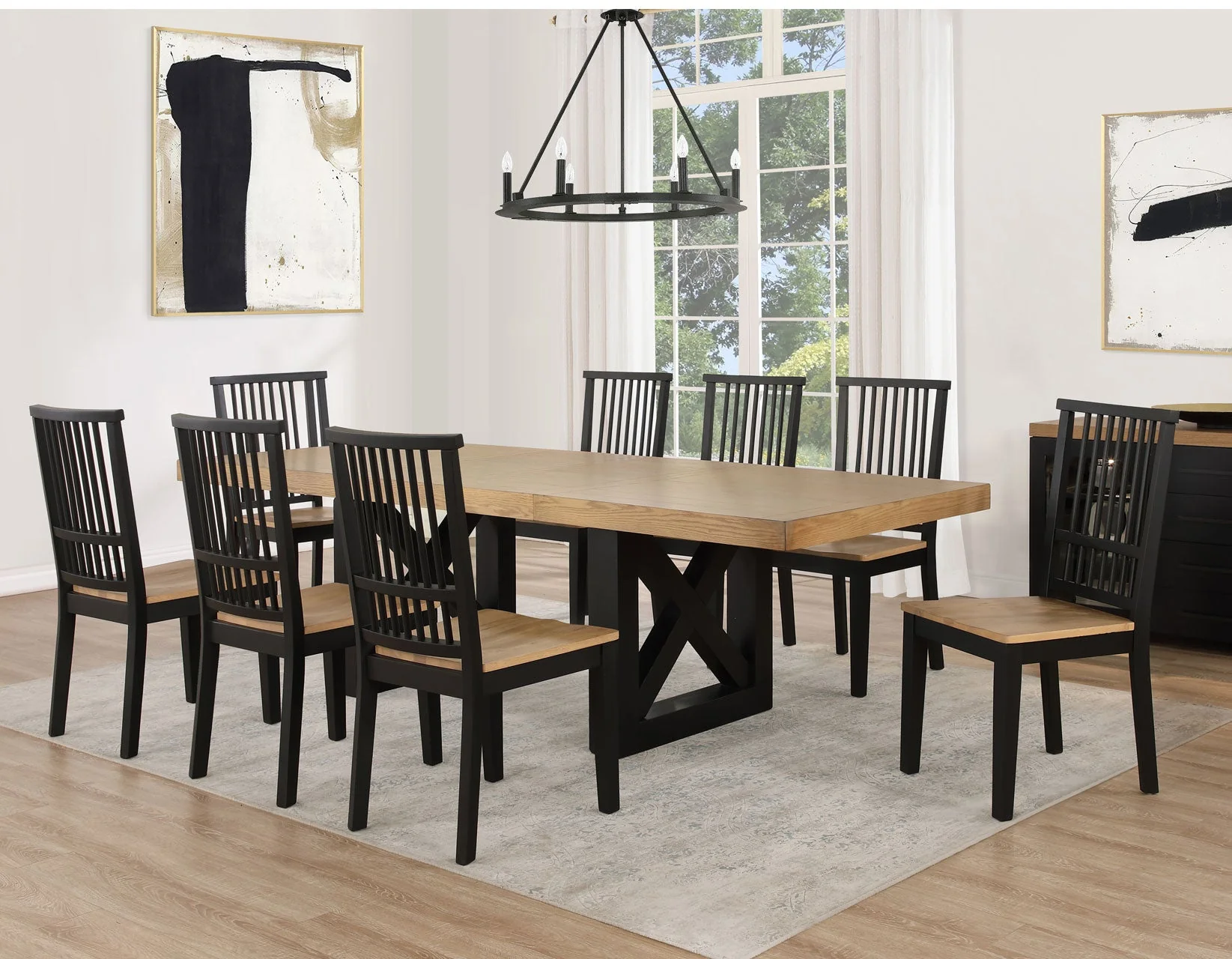 Magnolia Black/Natural Dining Room Set - Image 5