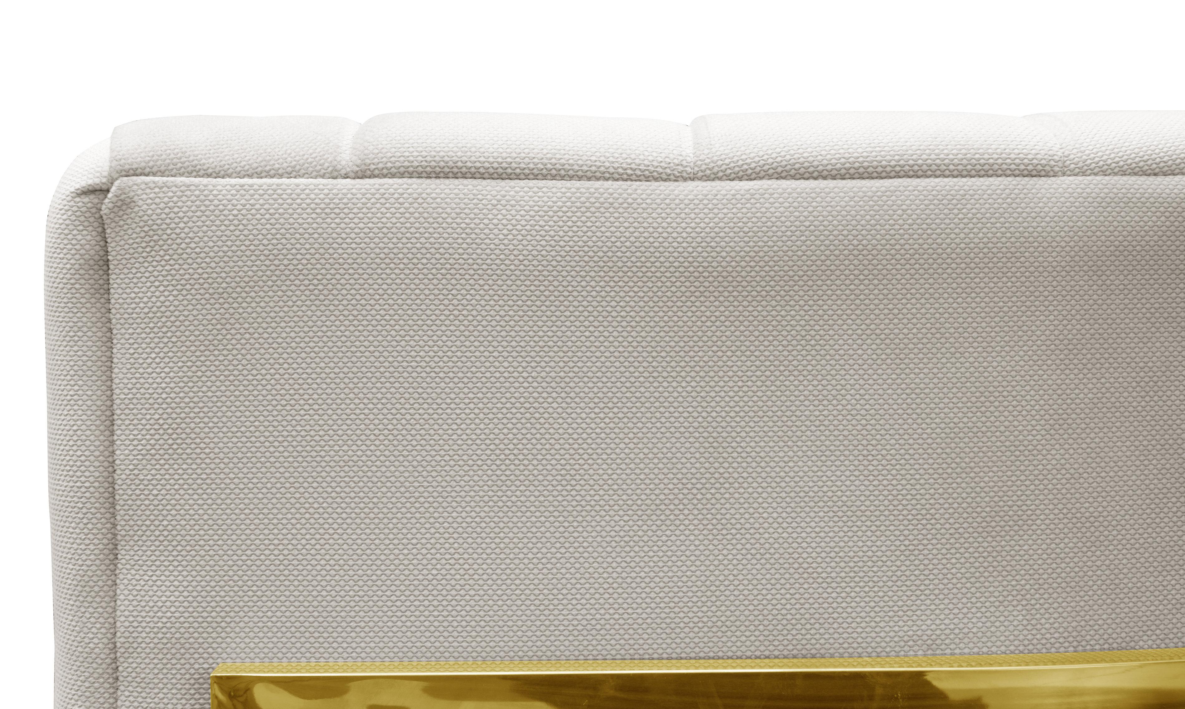 Magnolia Spotted Cream Chair with Gold Base - Image 5