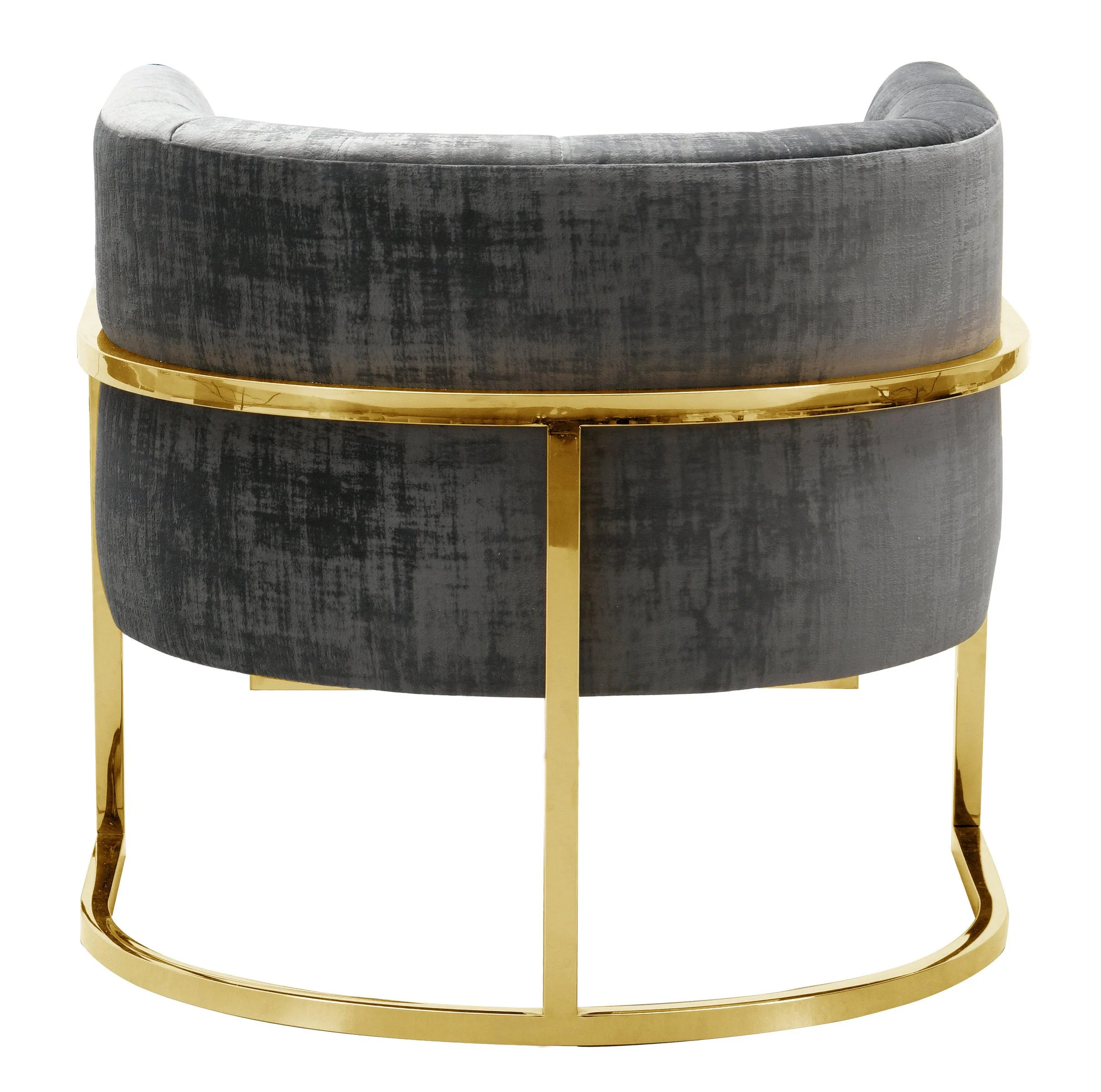Magnolia Velvet Accent Chair with Gold Base - Image 17