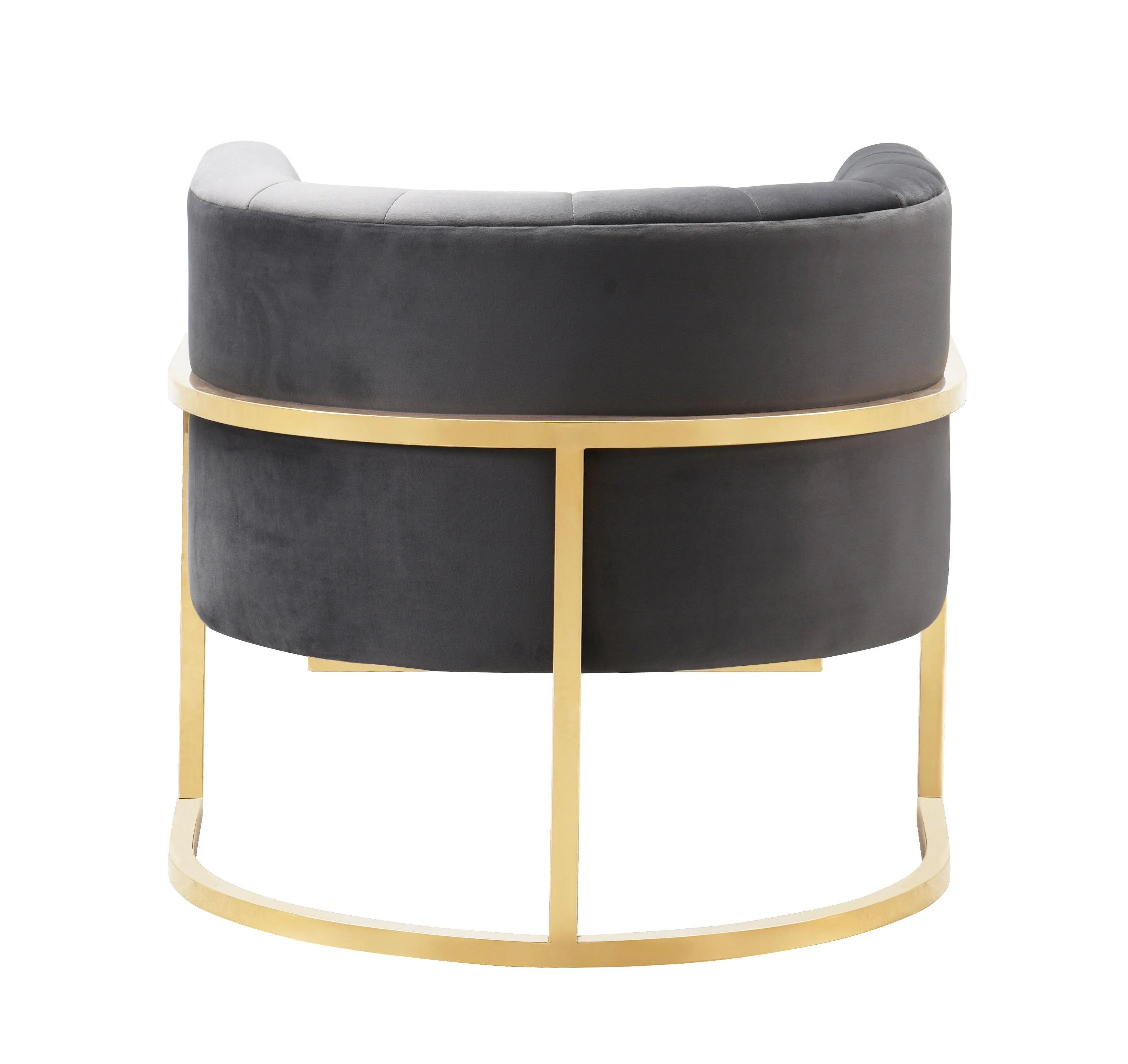 Magnolia Velvet Accent Chair with Gold Base - Image 24