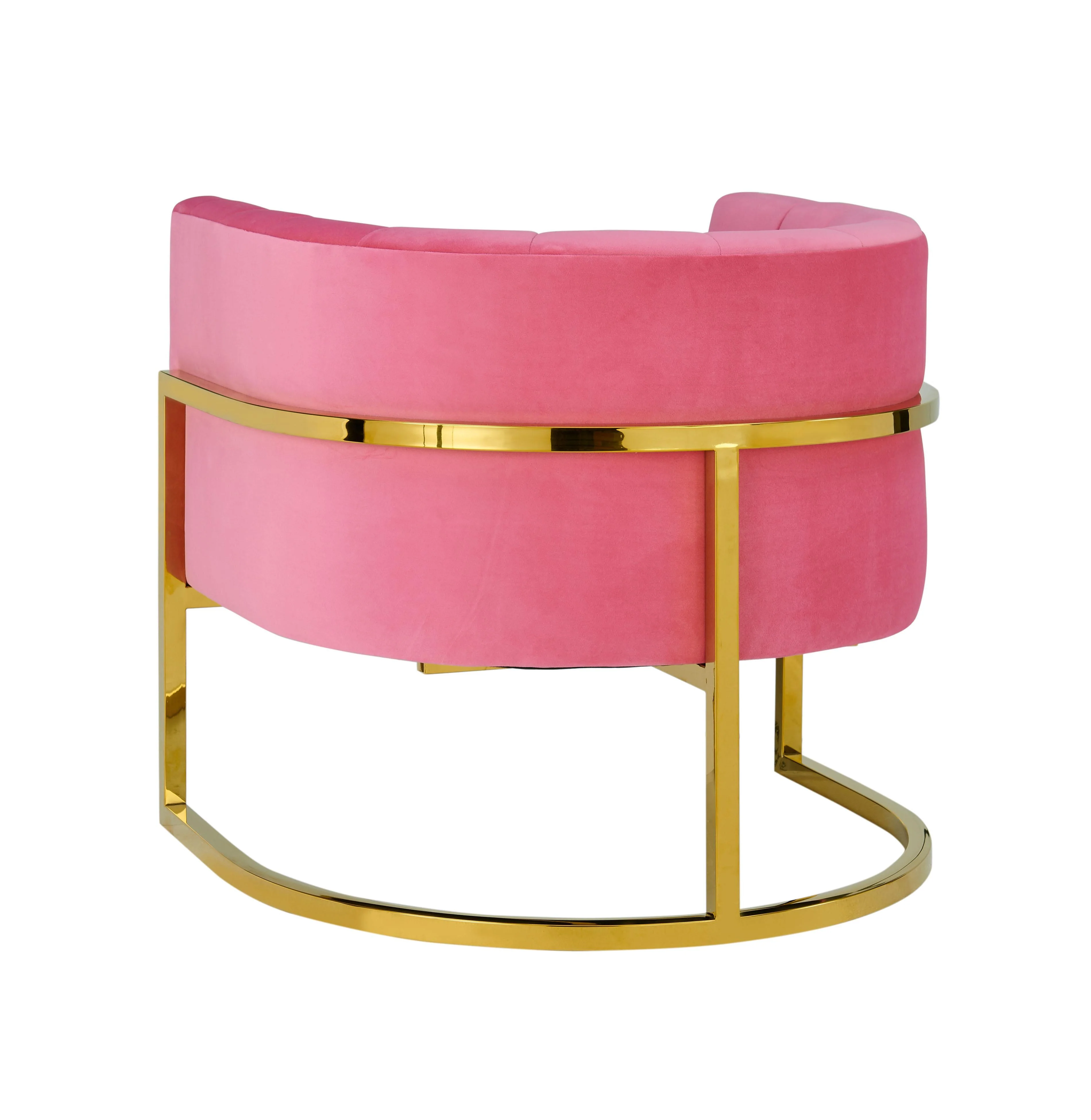 Magnolia Velvet Accent Chair with Gold Base - Image 30