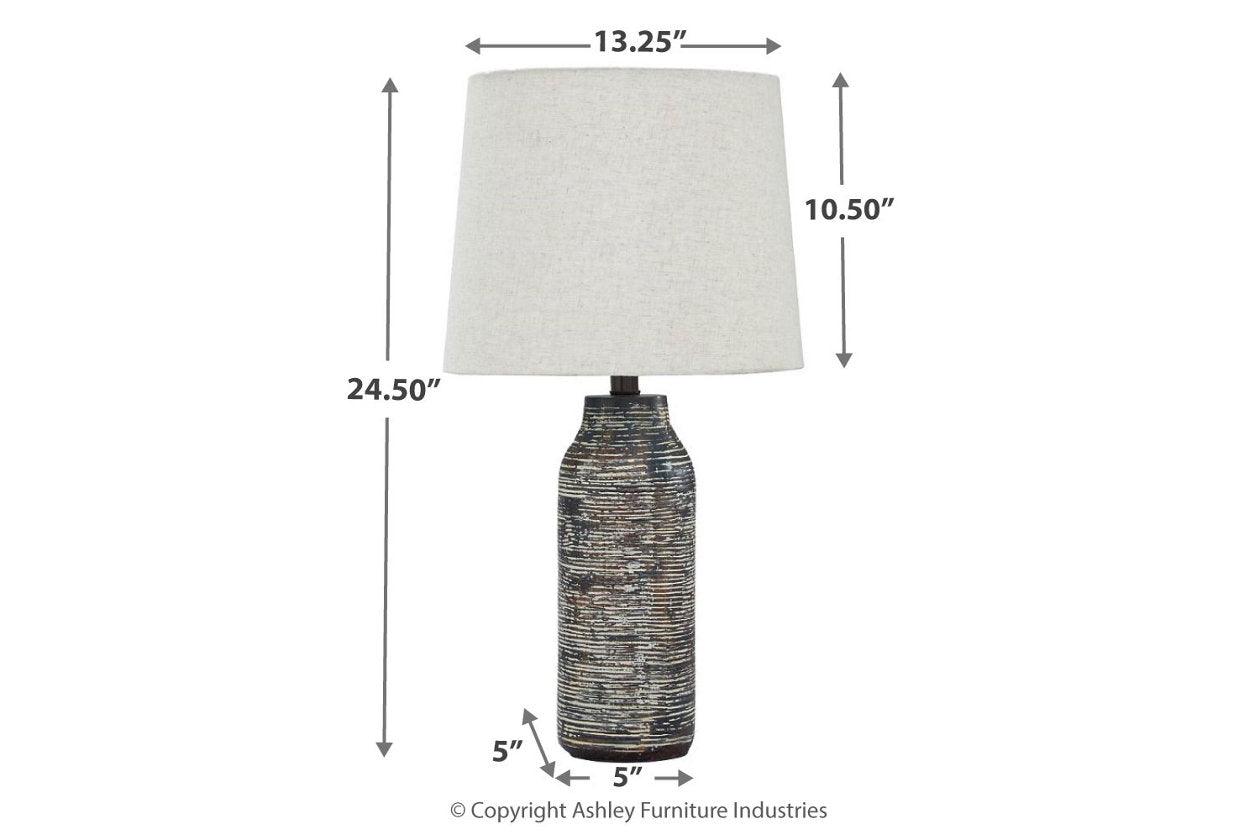 Mahima Black/White Table Lamp - Image 2