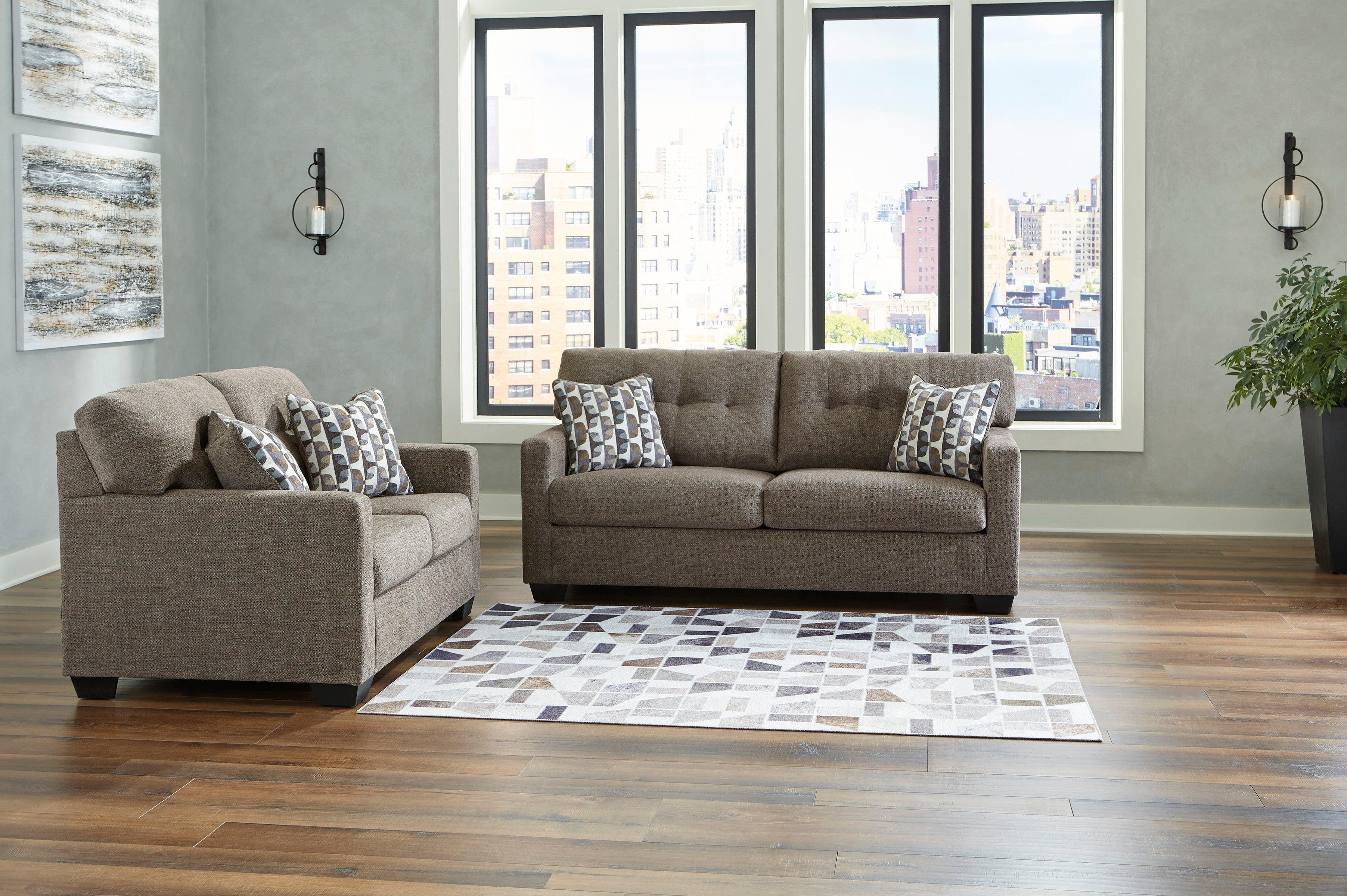 Mahoney Chocolate Living Room Set - Image 3